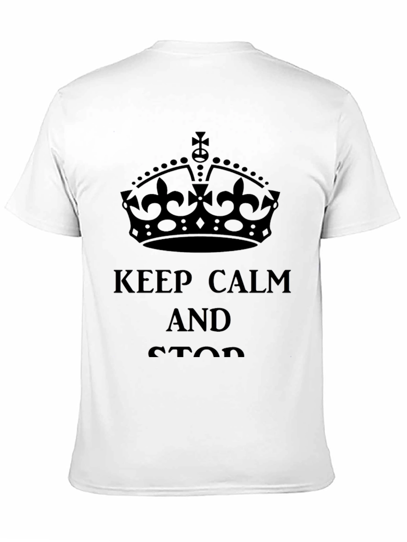 Keep Calm T-Shirt - Classic Crown Design