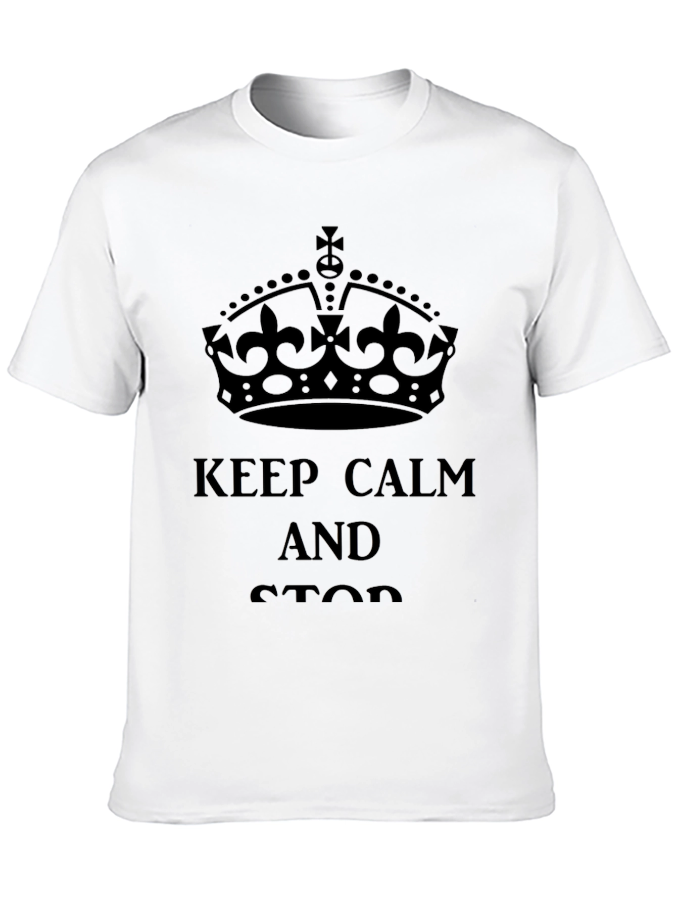 Keep Calm T-Shirt - Classic Crown Design