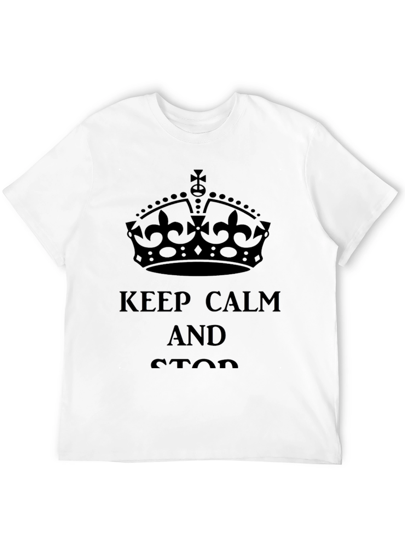 Keep Calm T-Shirt - Classic Crown Design