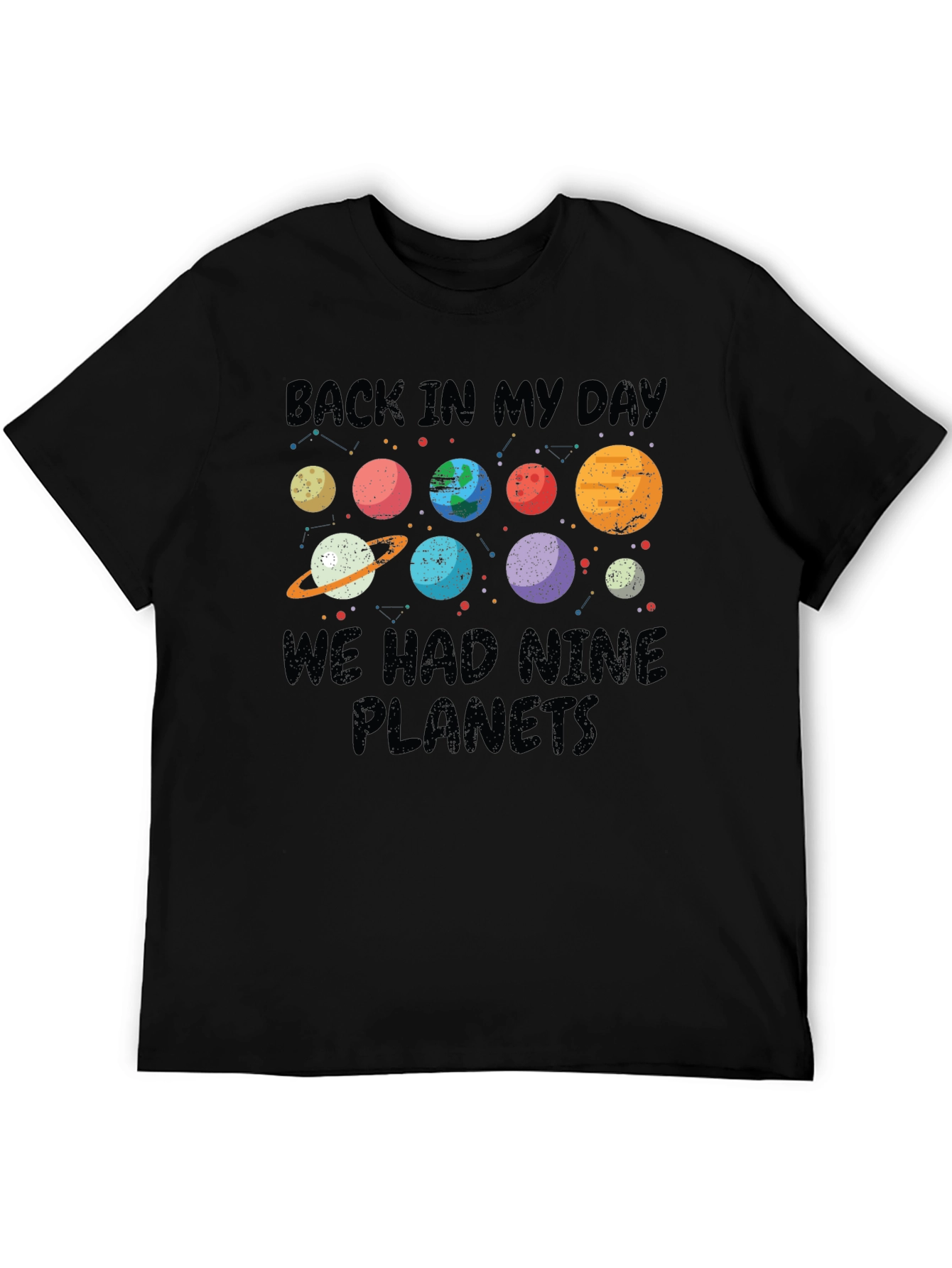 Back In My Day Nine Planets T-Shirt