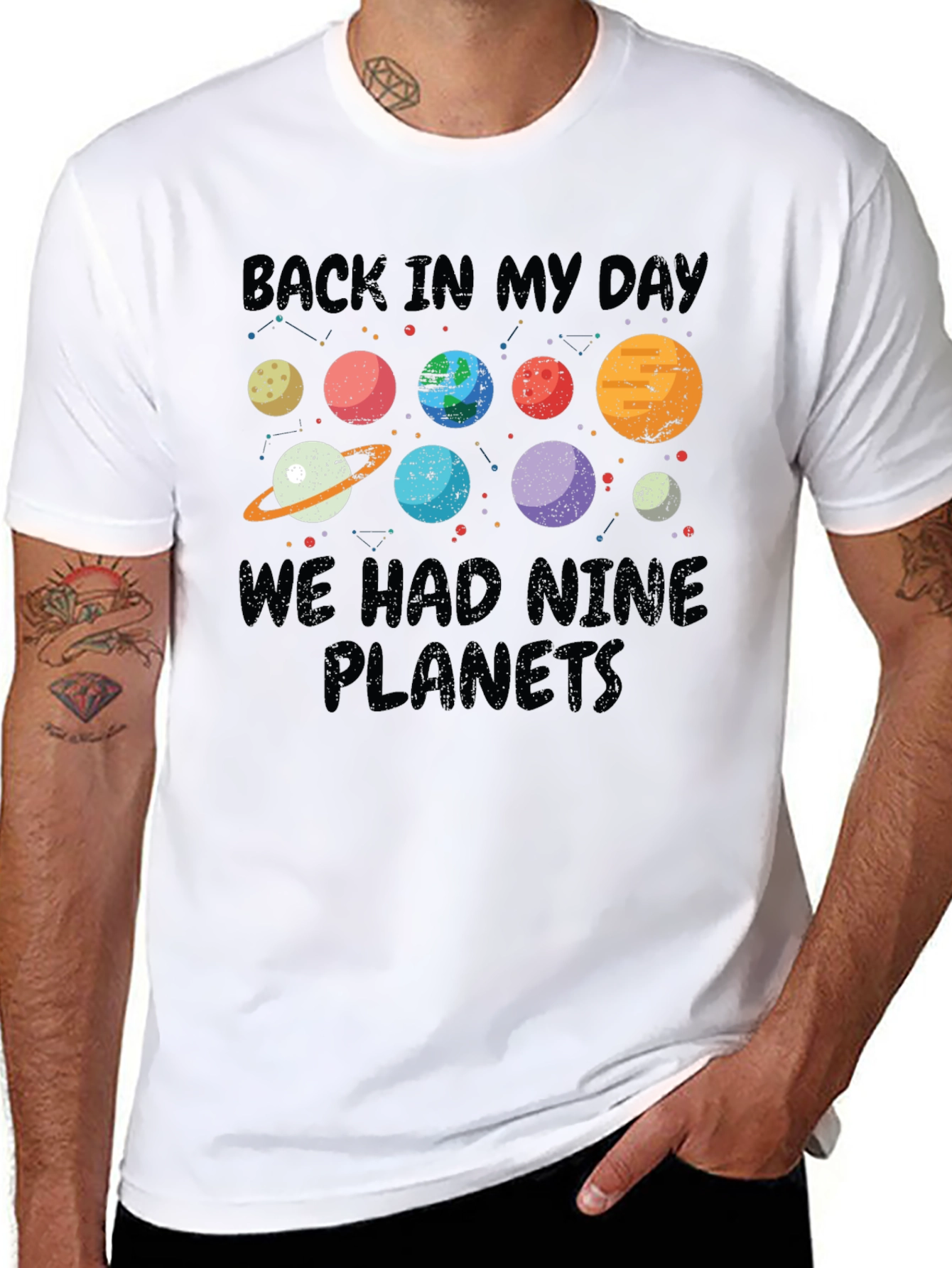 Back In My Day Nine Planets T-Shirt