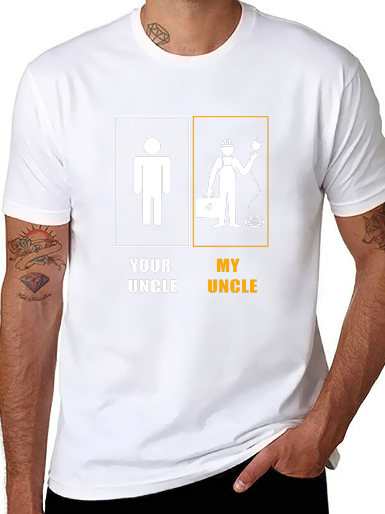 Funny My Uncle Electrician T-Shirt