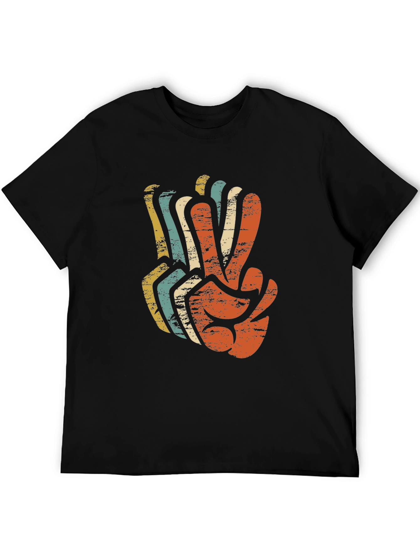 Retro Peace Sign Graphic T-Shirt