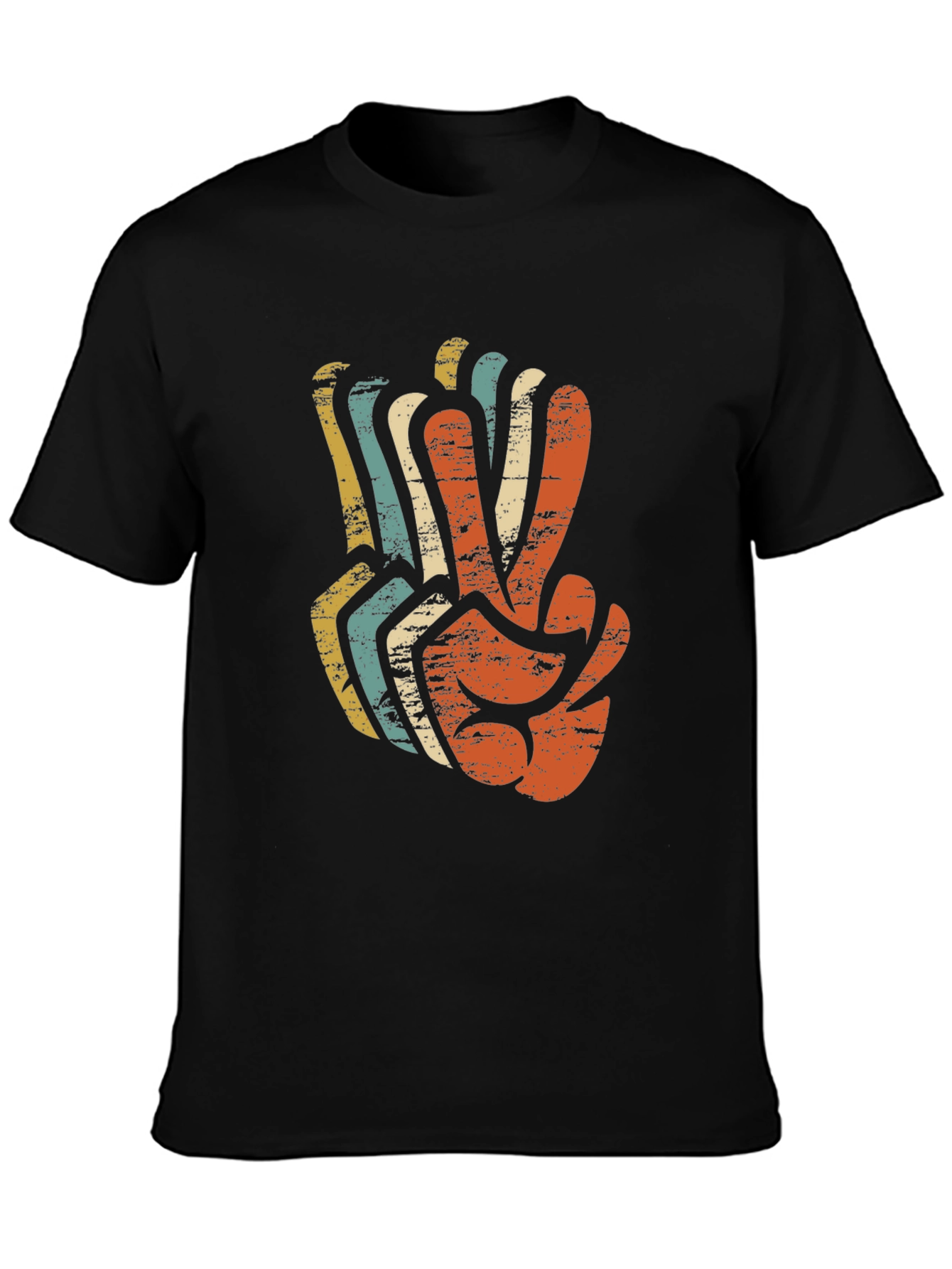 Retro Peace Sign Graphic T-Shirt