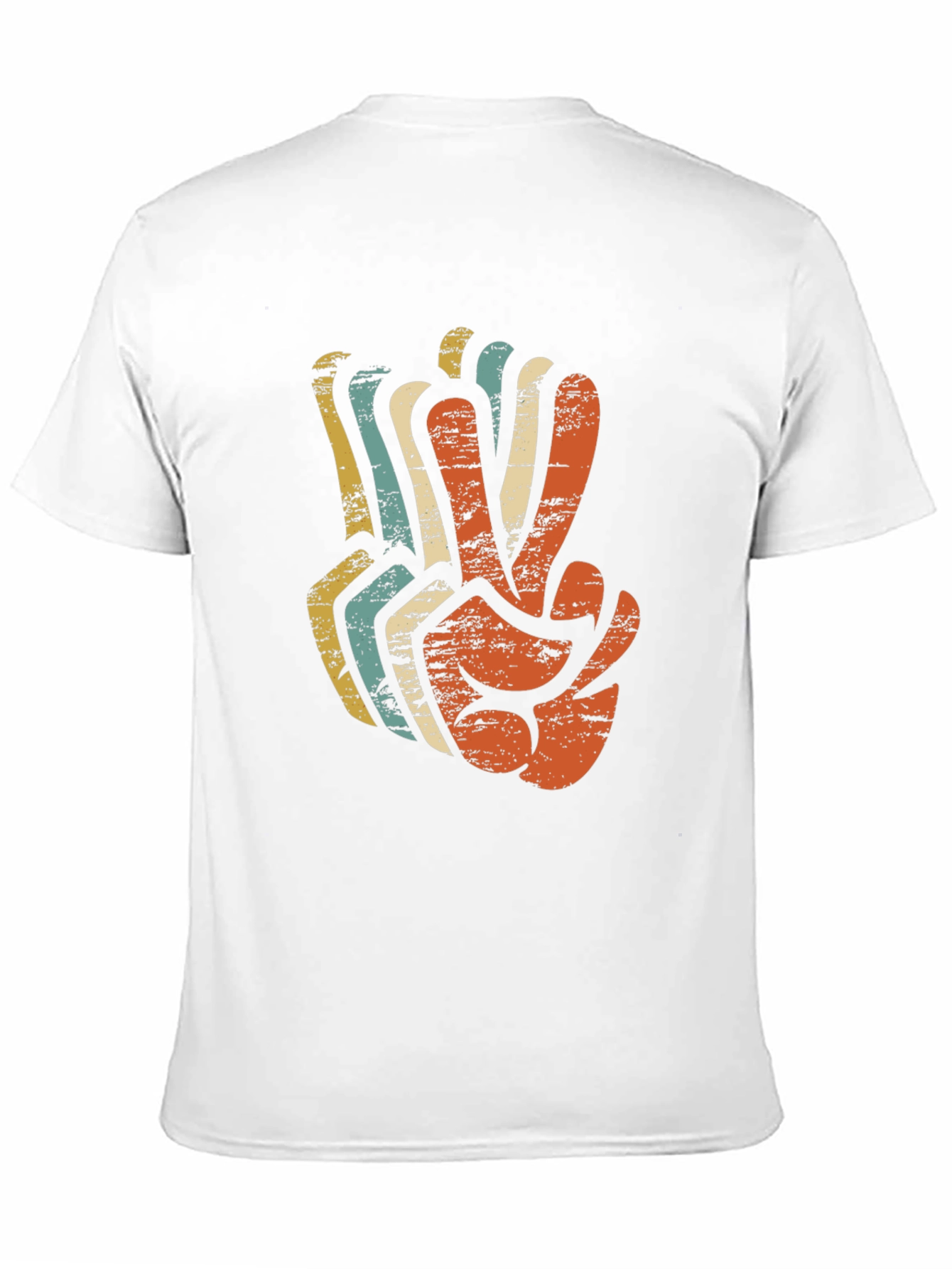Retro Peace Sign Graphic T-Shirt