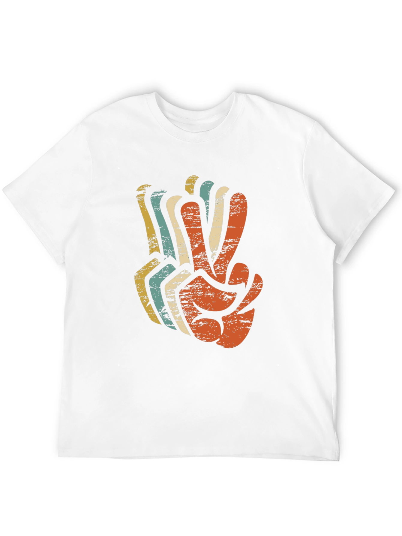 Retro Peace Sign Graphic T-Shirt