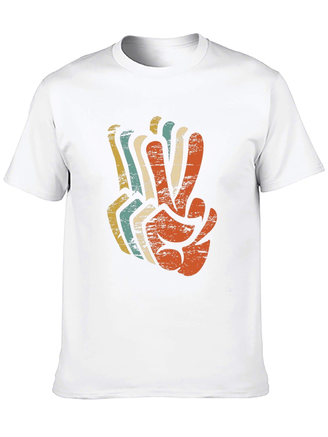 Retro Peace Sign Graphic T-Shirt
