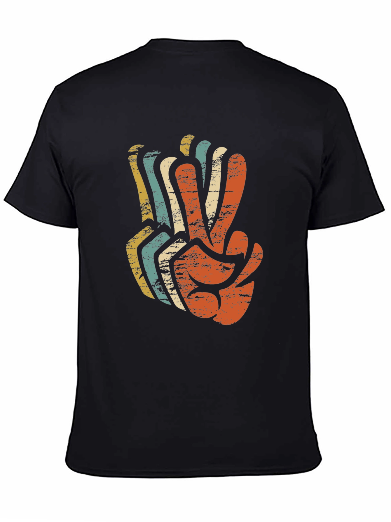 Retro Peace Sign Graphic T-Shirt