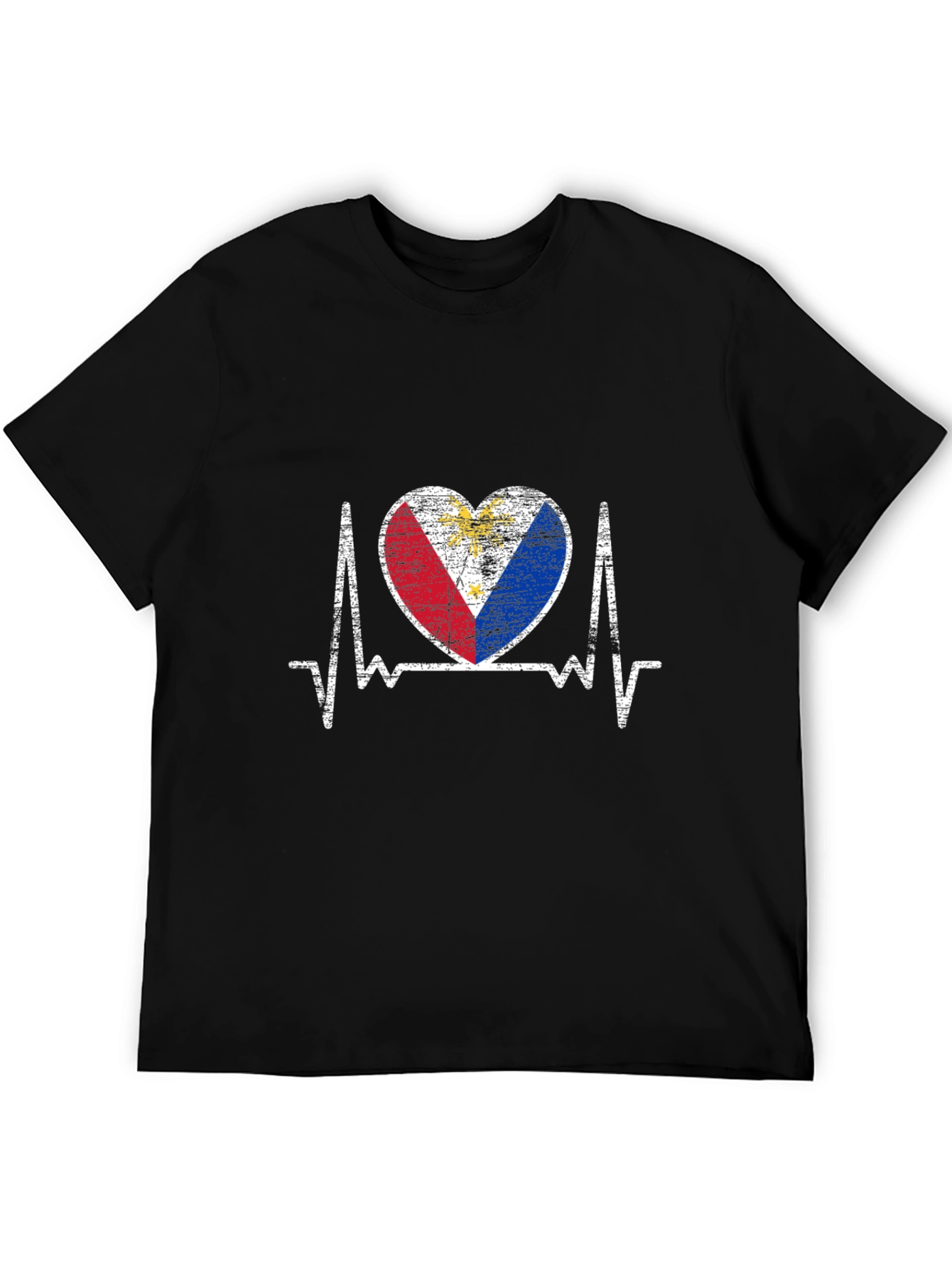 Philippines Flag Heartbeat T-Shirt