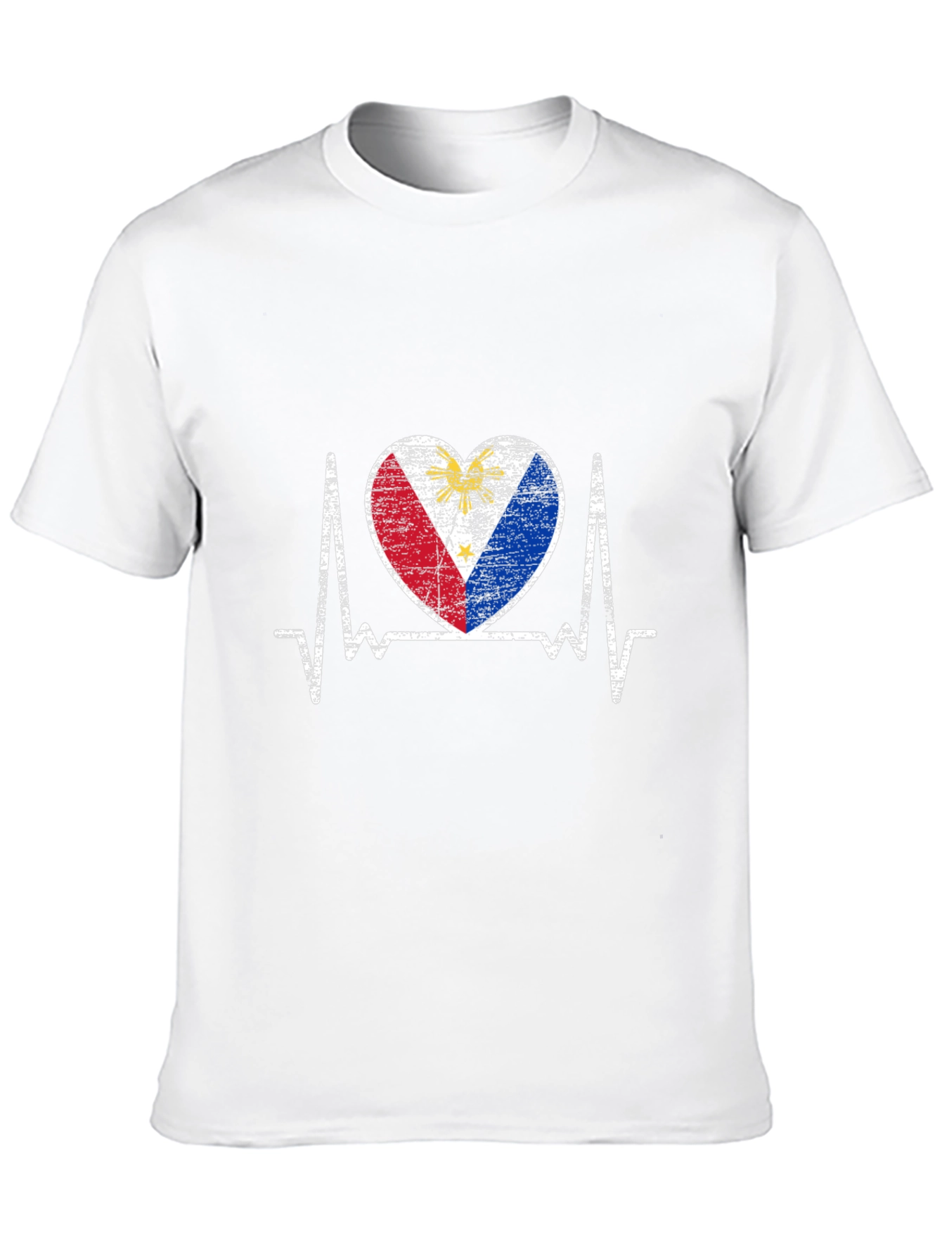 Philippines Flag Heartbeat T-Shirt