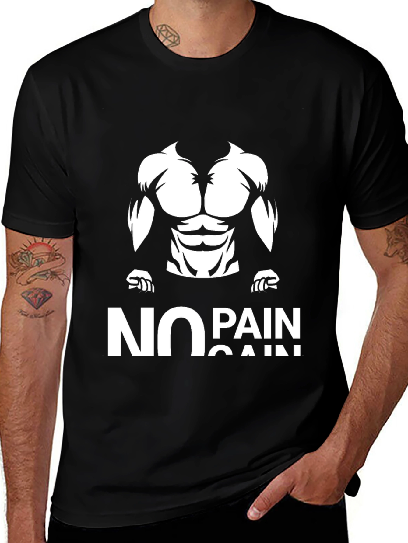 No Pain No Gain Black T-Shirt
