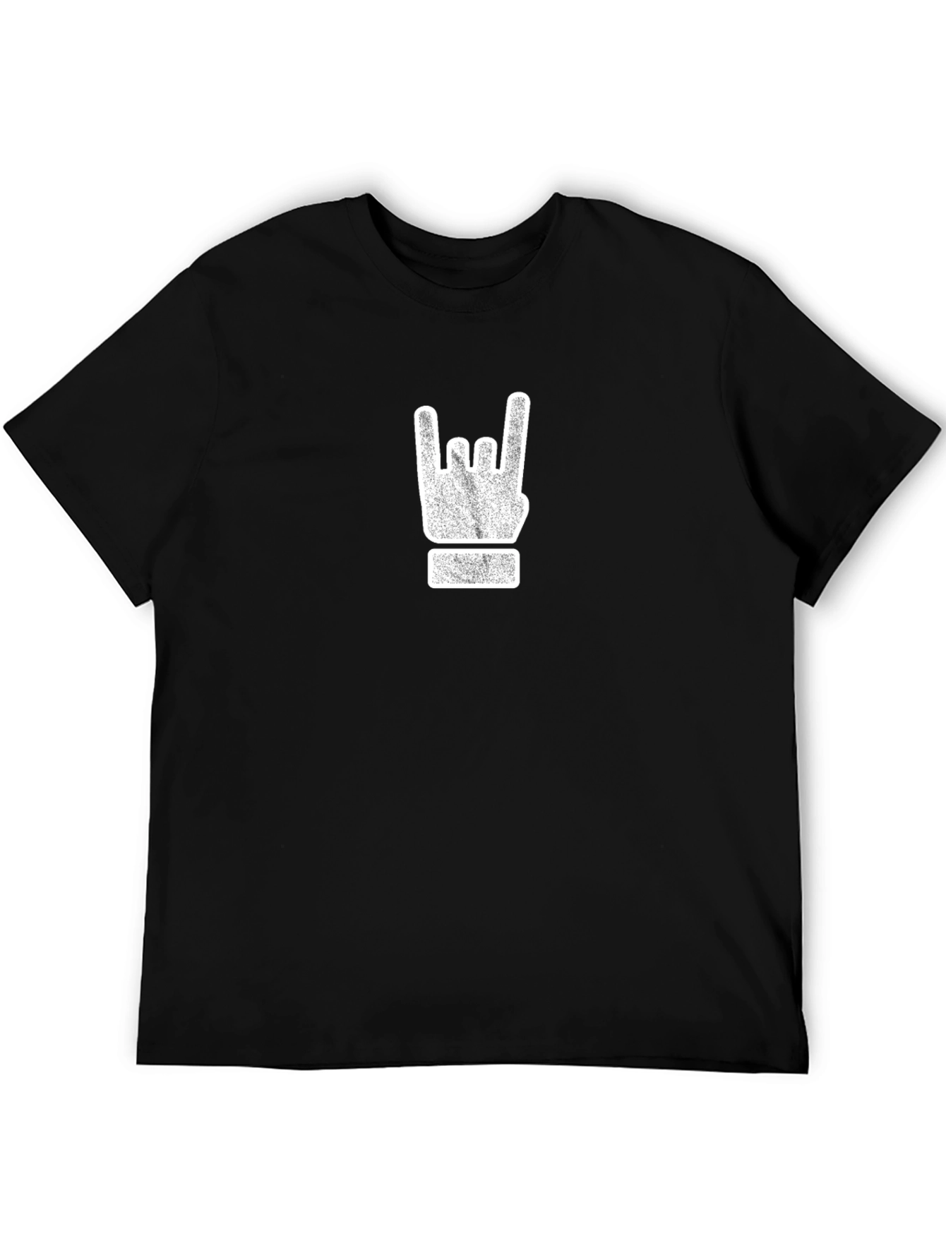 Rock On Graphic Tee - Black Cotton