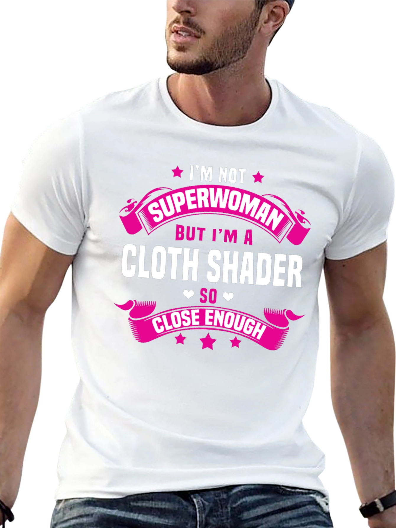 Cloth Shader T-Shirt - Superwoman Funny Tee