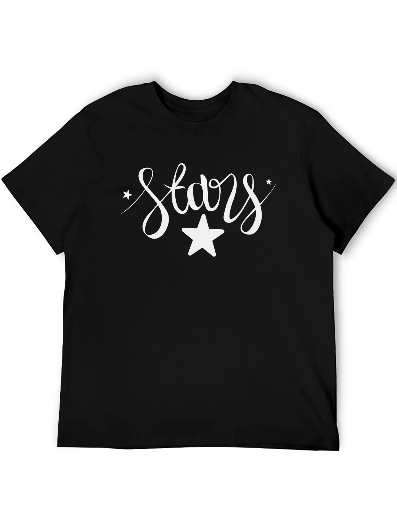 Stars Graphic Black Tee