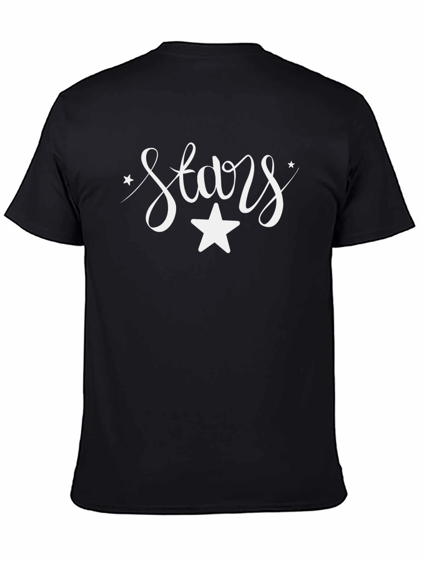 Stars Graphic Black Tee