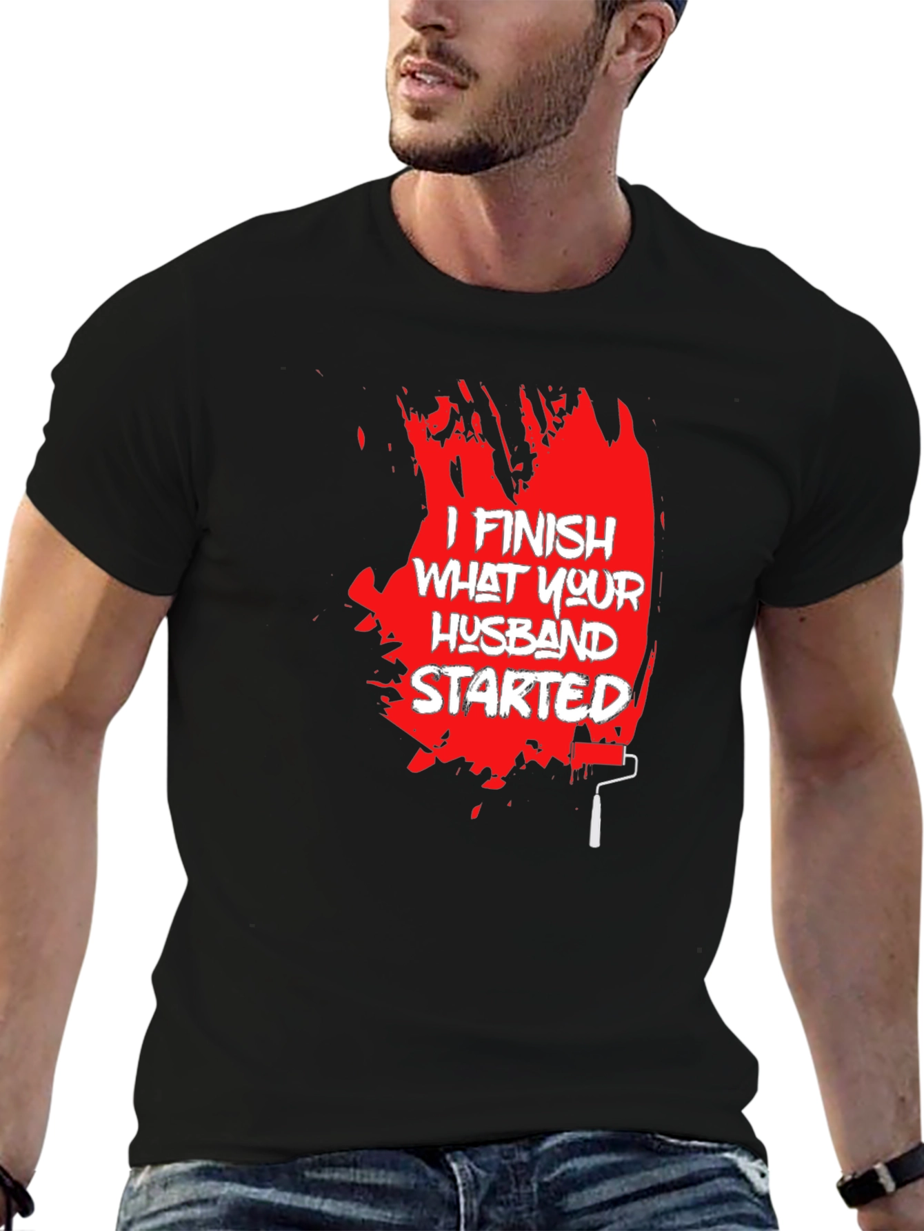 I Finish What Your Husband Started Funny T-Shirt