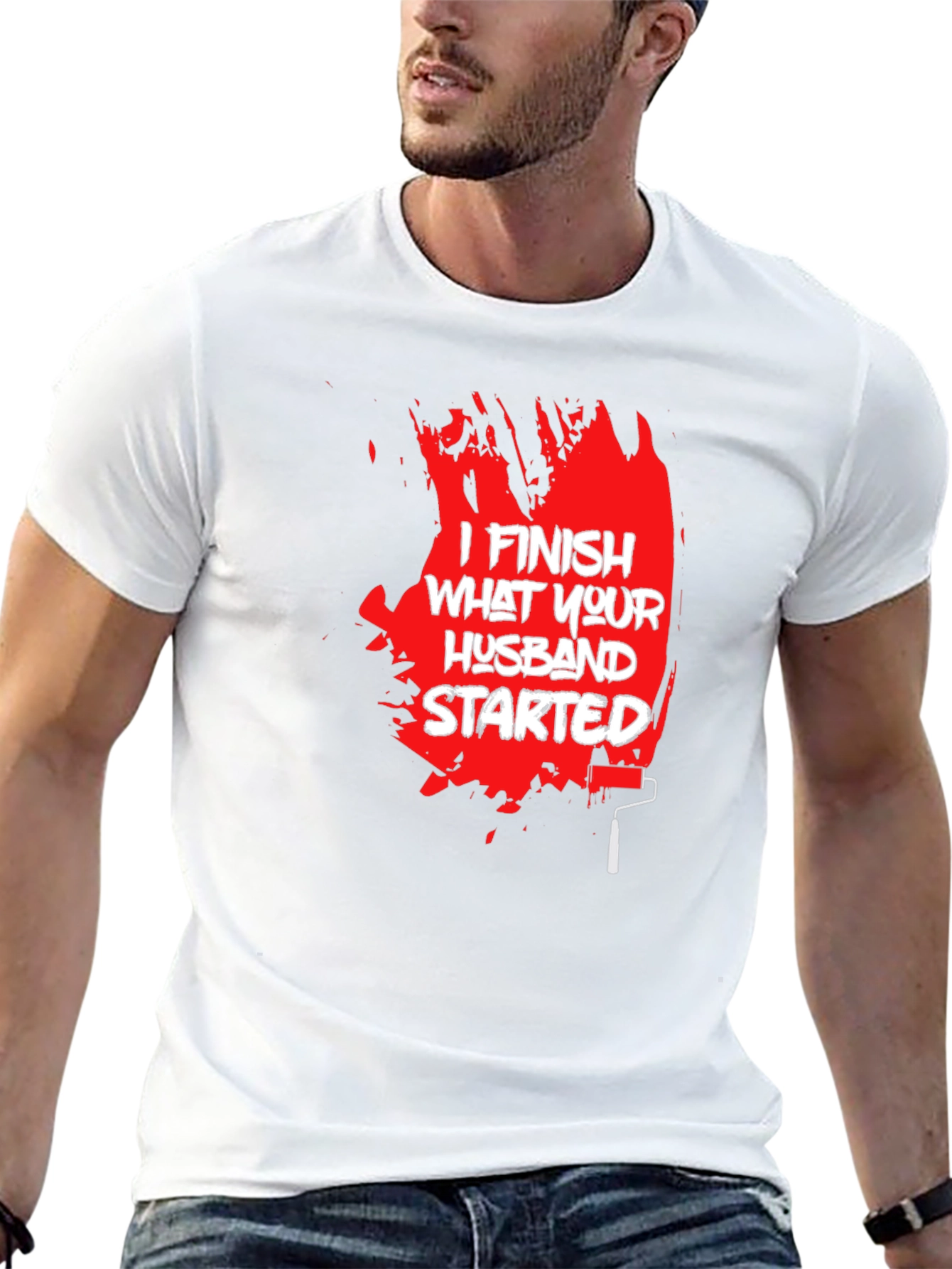 I Finish What Your Husband Started Funny T-Shirt
