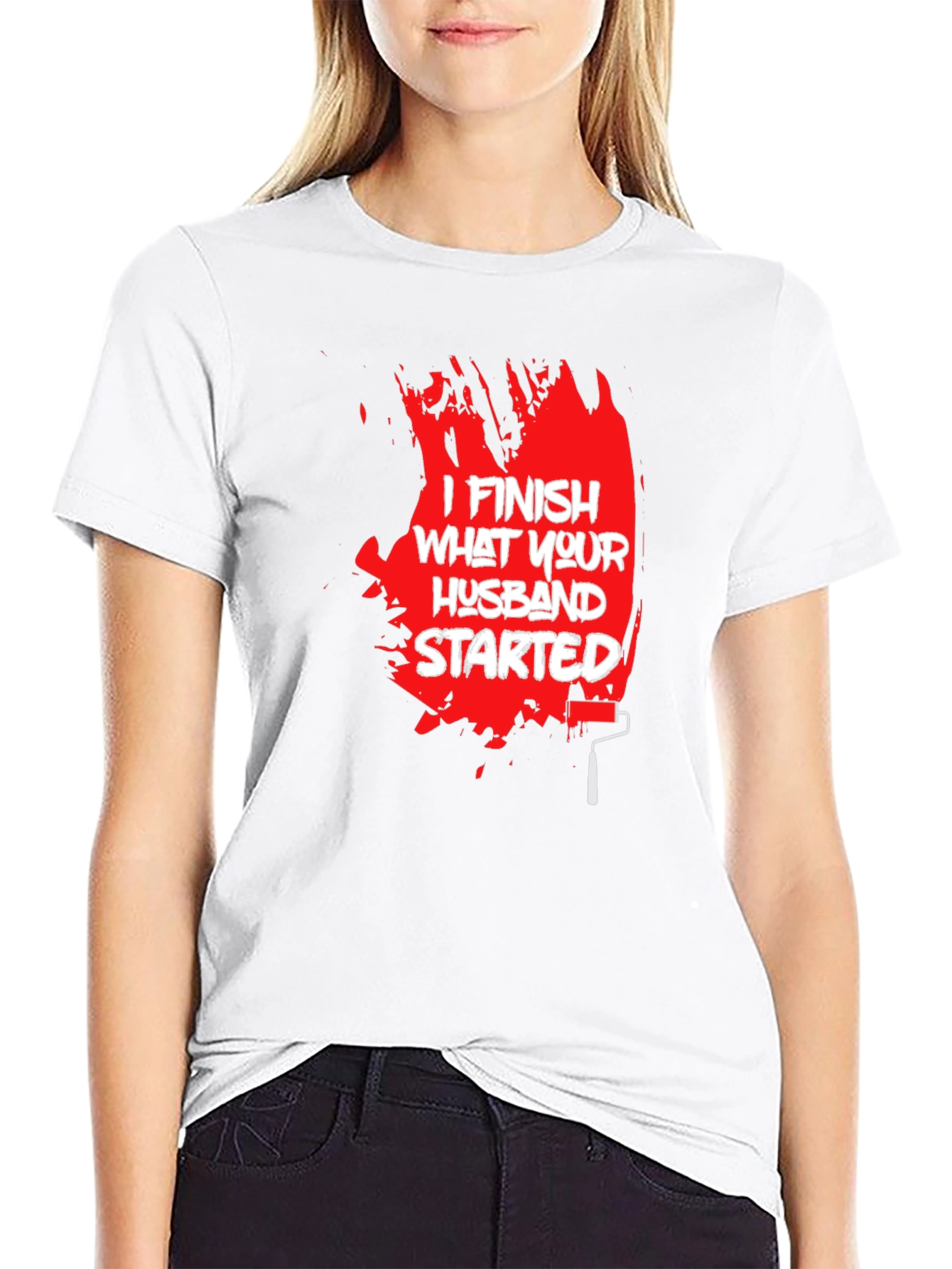 I Finish What Your Husband Started Funny T-Shirt