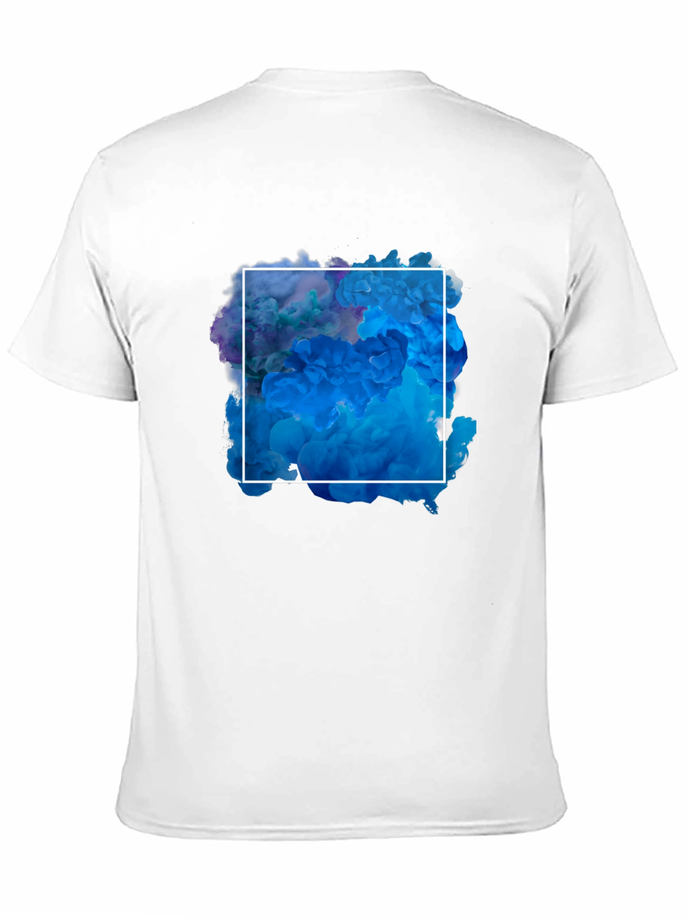 Abstract Smoke Square Graphic T-Shirt