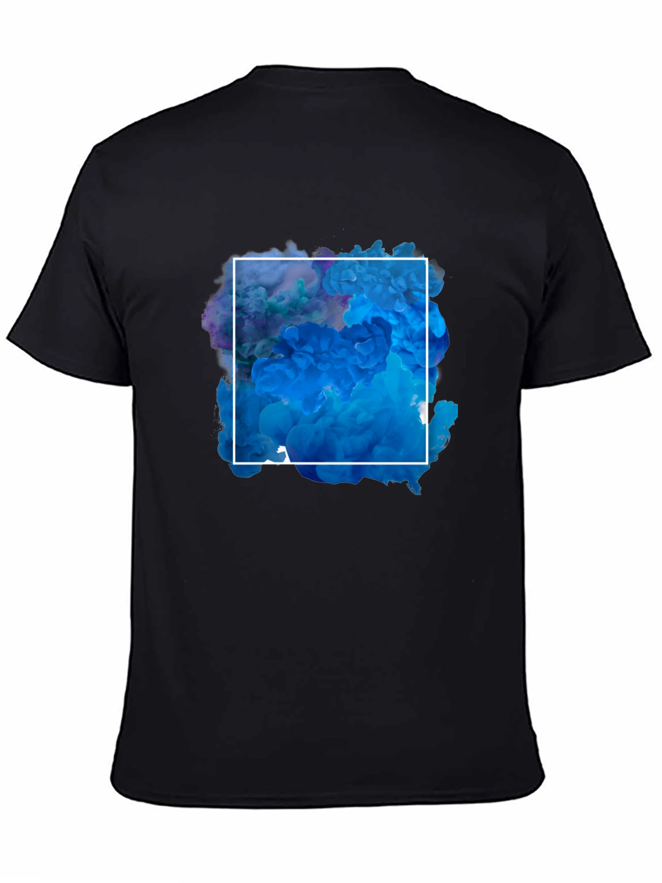 Abstract Smoke Square Graphic T-Shirt