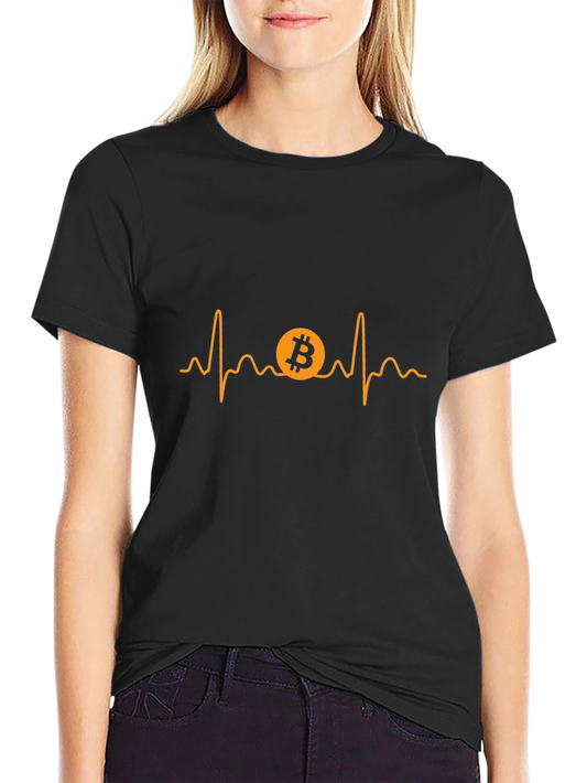 Bitcoin Heartbeat T-Shirt - Crypto Lover Tee