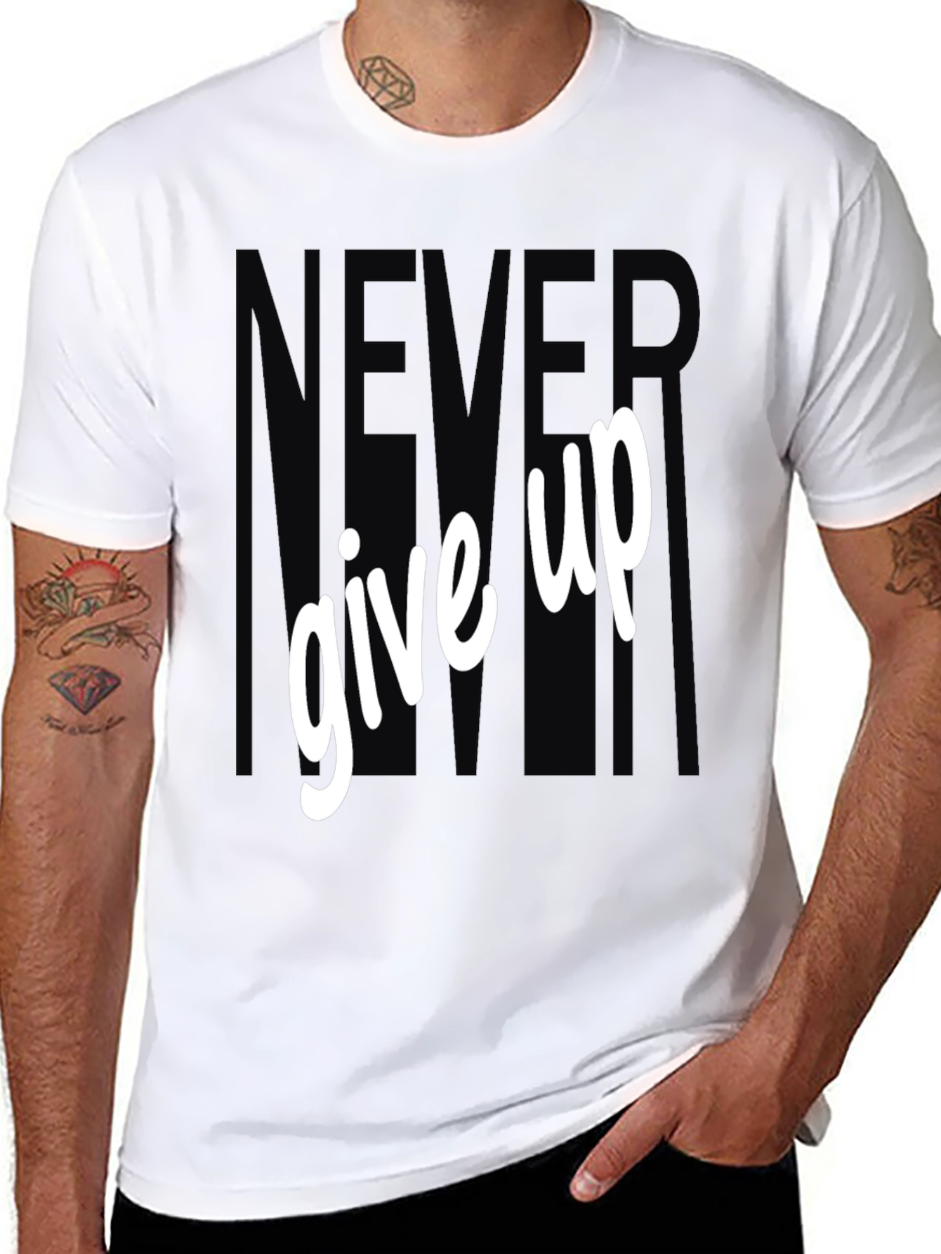 Never Give Up Graphic Tee