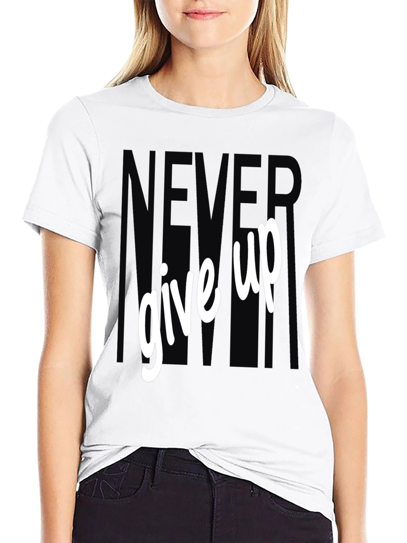 Never Give Up Graphic Tee
