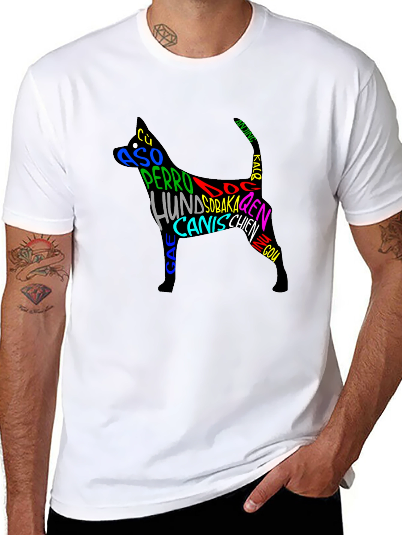 Dog Breeds Black T-Shirt