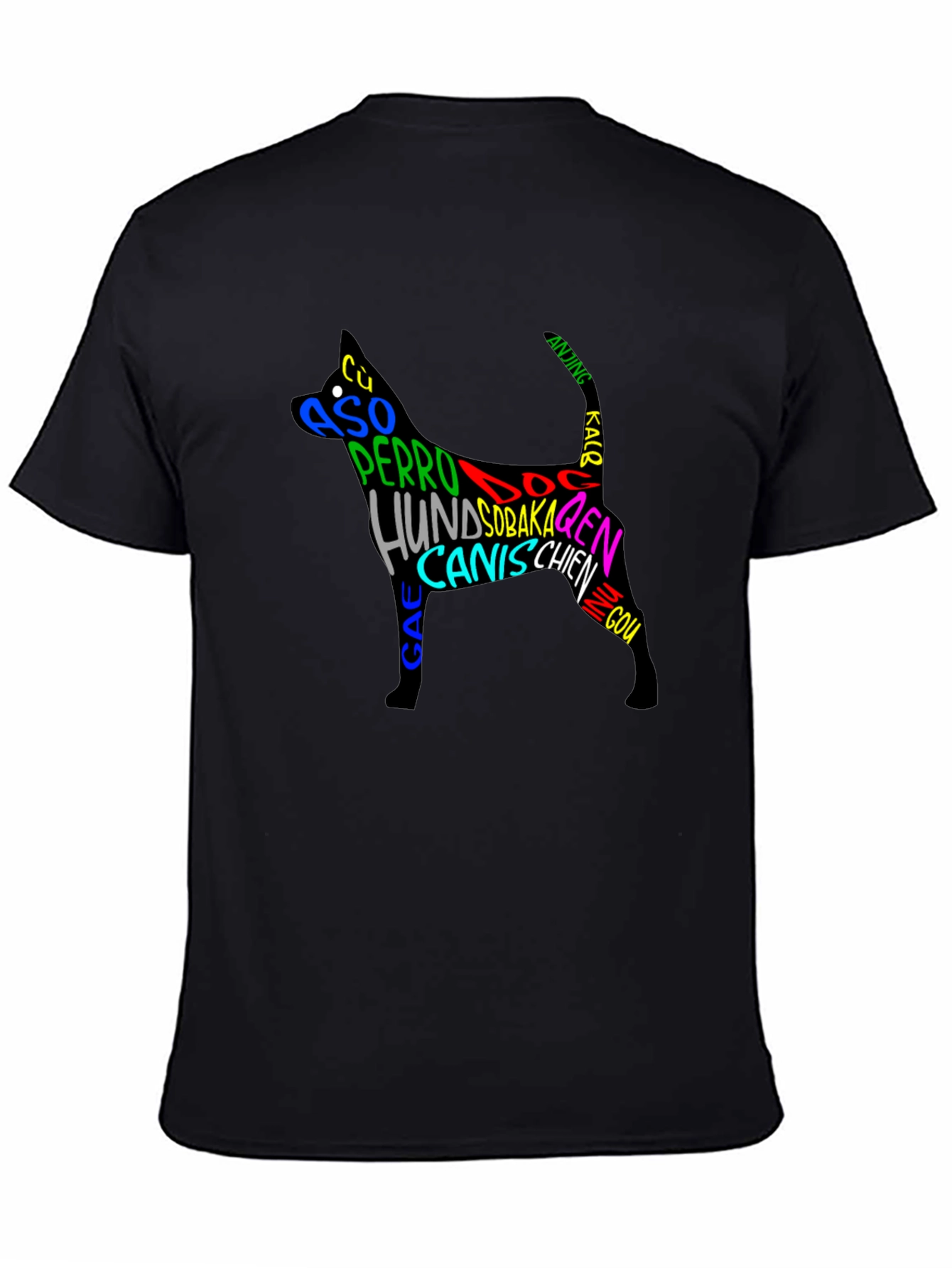 Dog Breeds Black T-Shirt