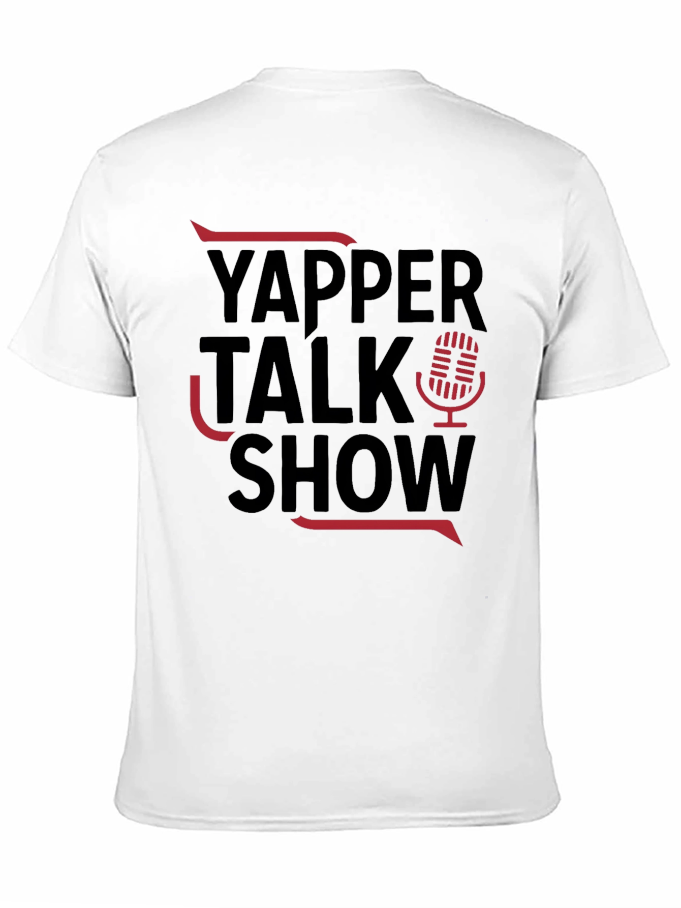 Yapper Talk Show Black Graphic Tee