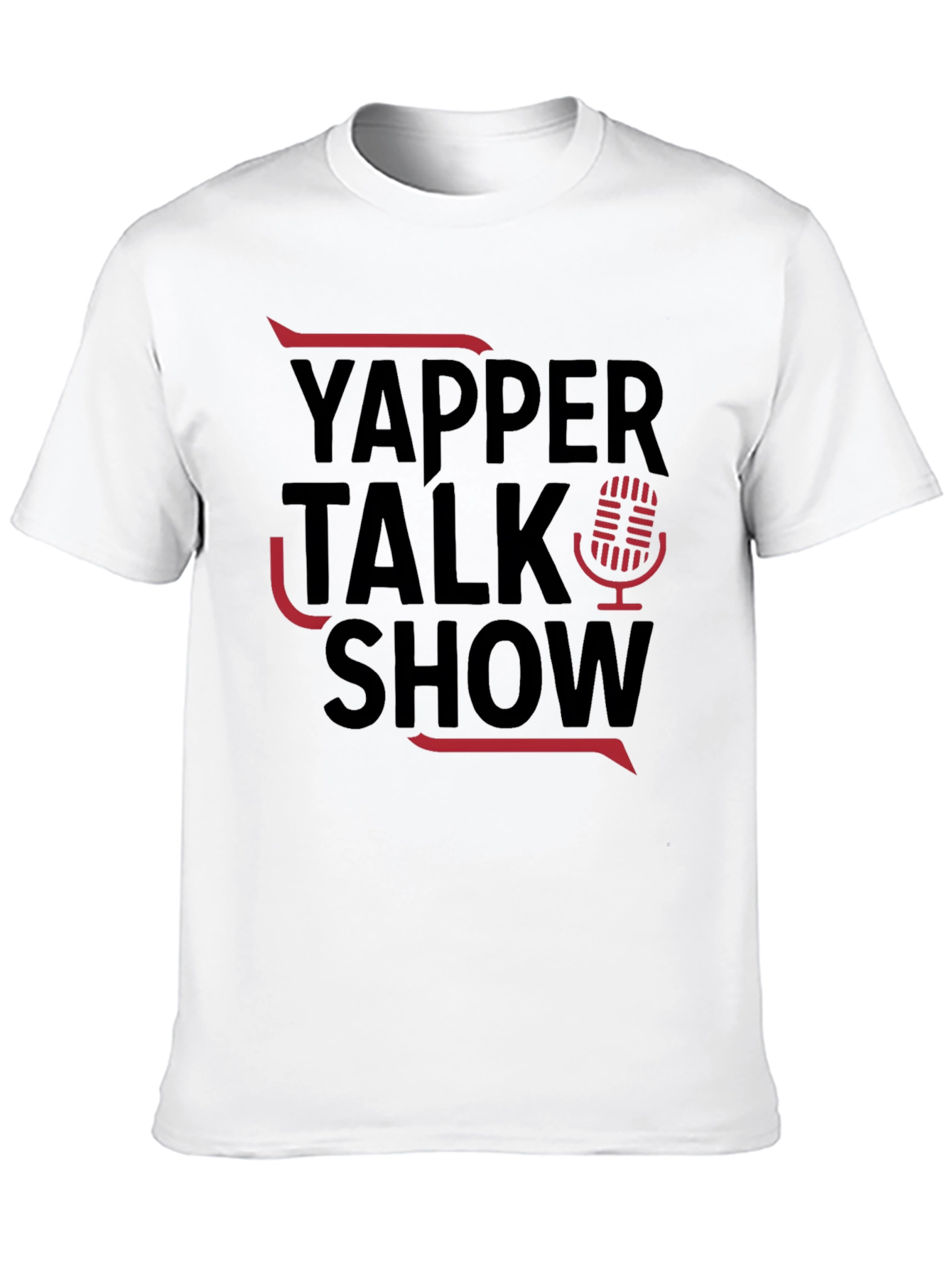 Yapper Talk Show Black Graphic Tee