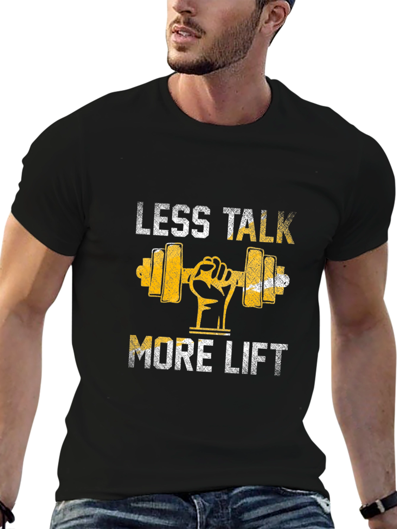 Less Talk More Lift Graphic T-Shirt