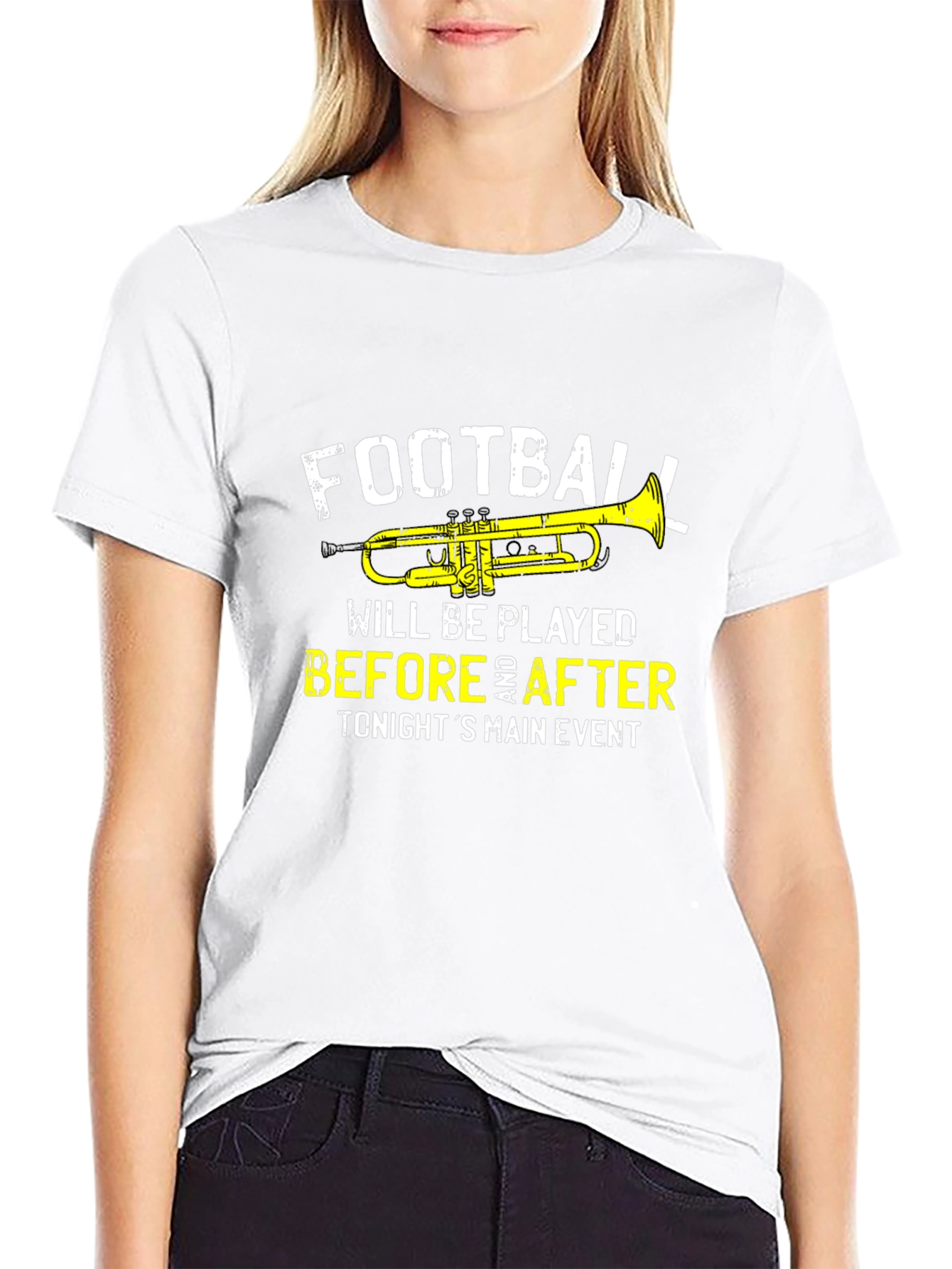 Football Trumpet Graphic Tee - Before & After