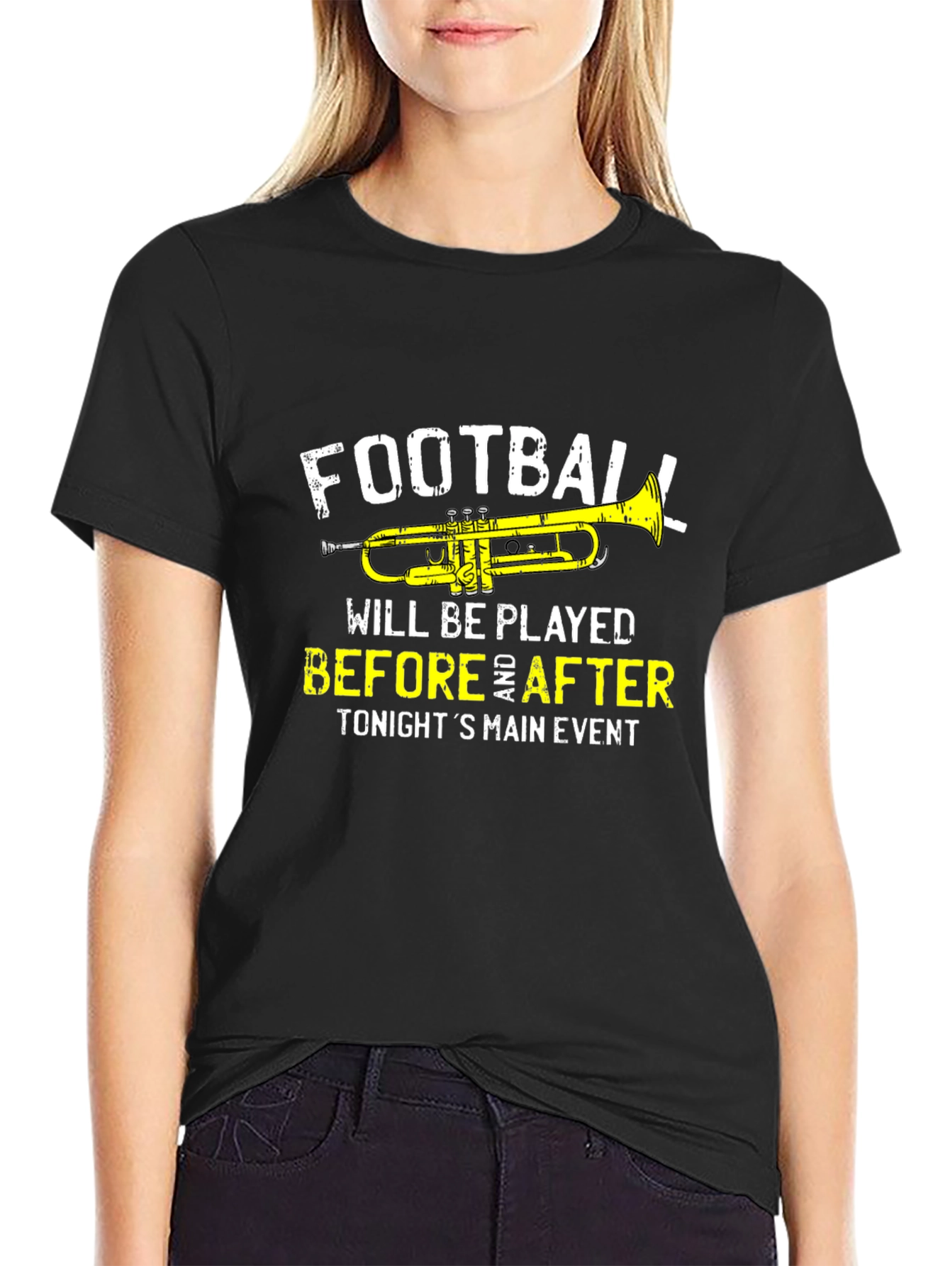 Football Trumpet Graphic Tee - Before & After