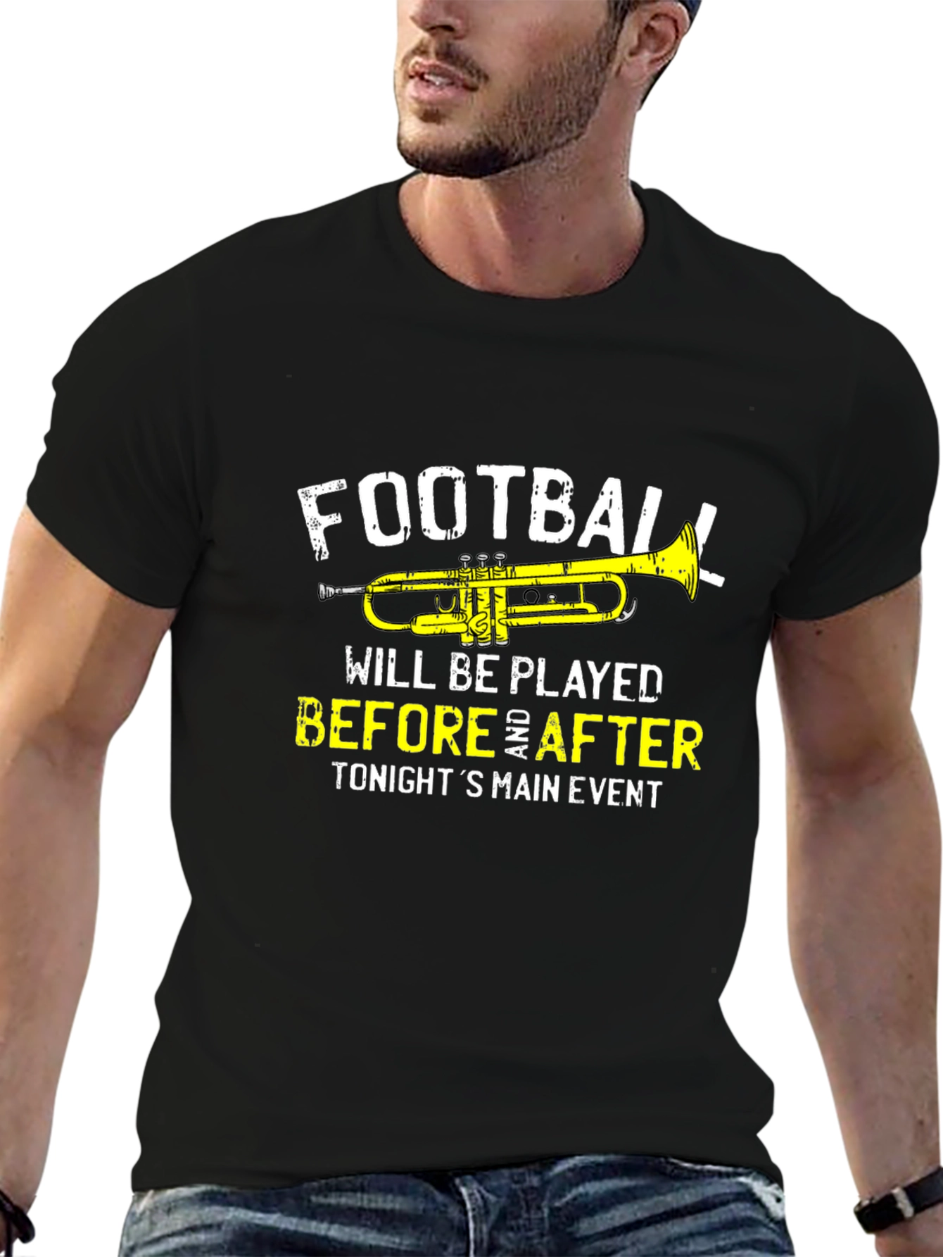 Football Trumpet Graphic Tee - Before & After