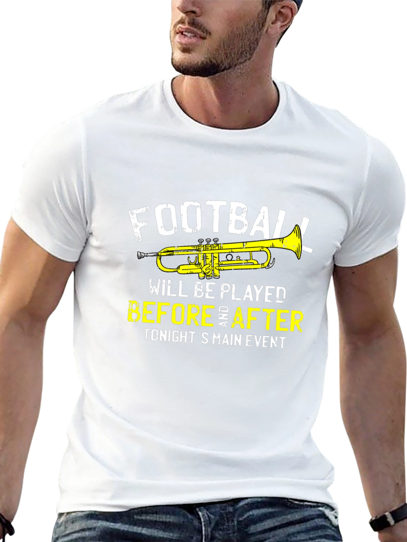 Football Trumpet Graphic Tee - Before & After