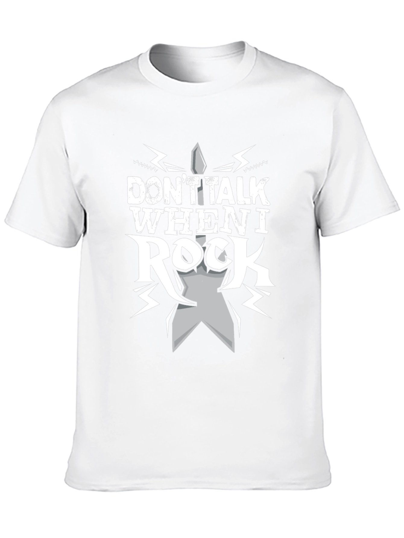 Dont Talk When I Rock Black T-Shirt