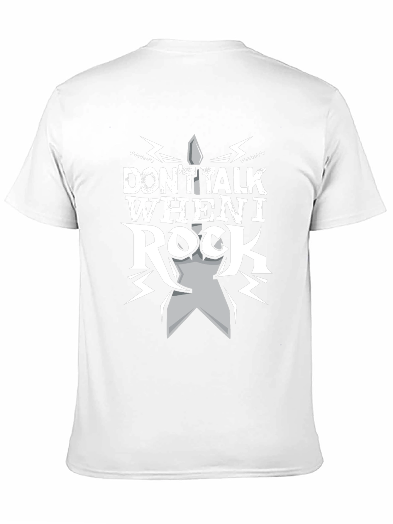 Dont Talk When I Rock Black T-Shirt