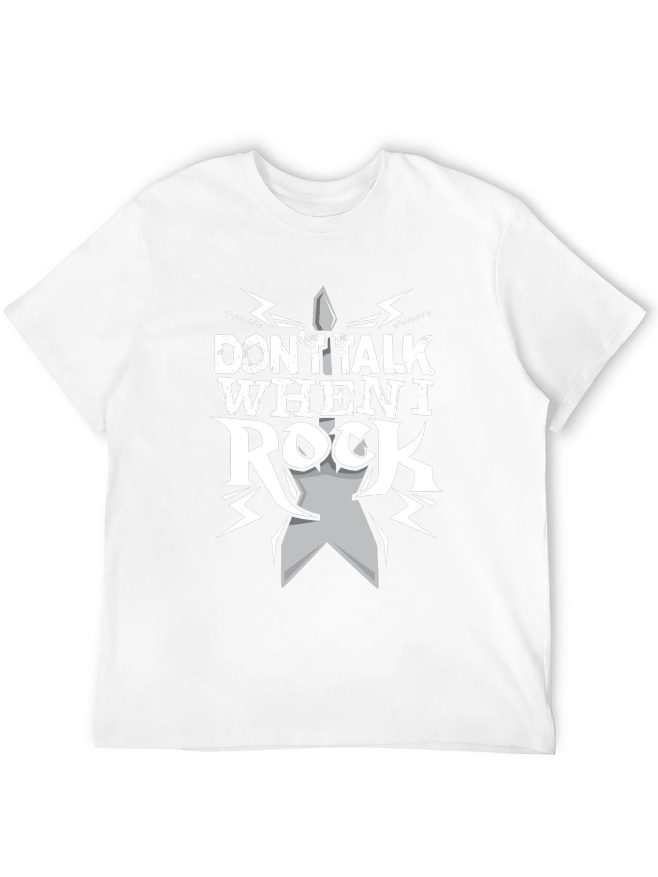 Dont Talk When I Rock Black T-Shirt