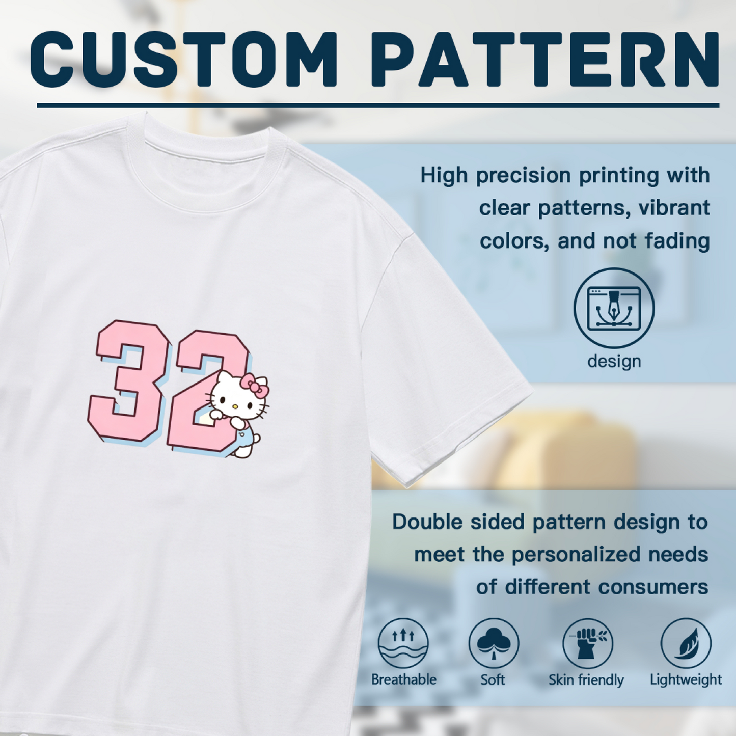 Plus Size Women Sport?Vibe Hello Kitty 32 Number Pink Graphic T?Shirt
