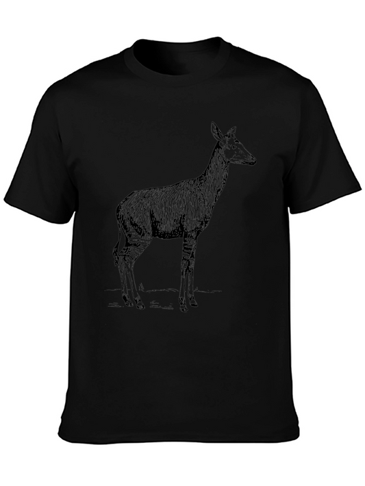 Okapi Graphic Tee - Stylish Animal Print Shirt