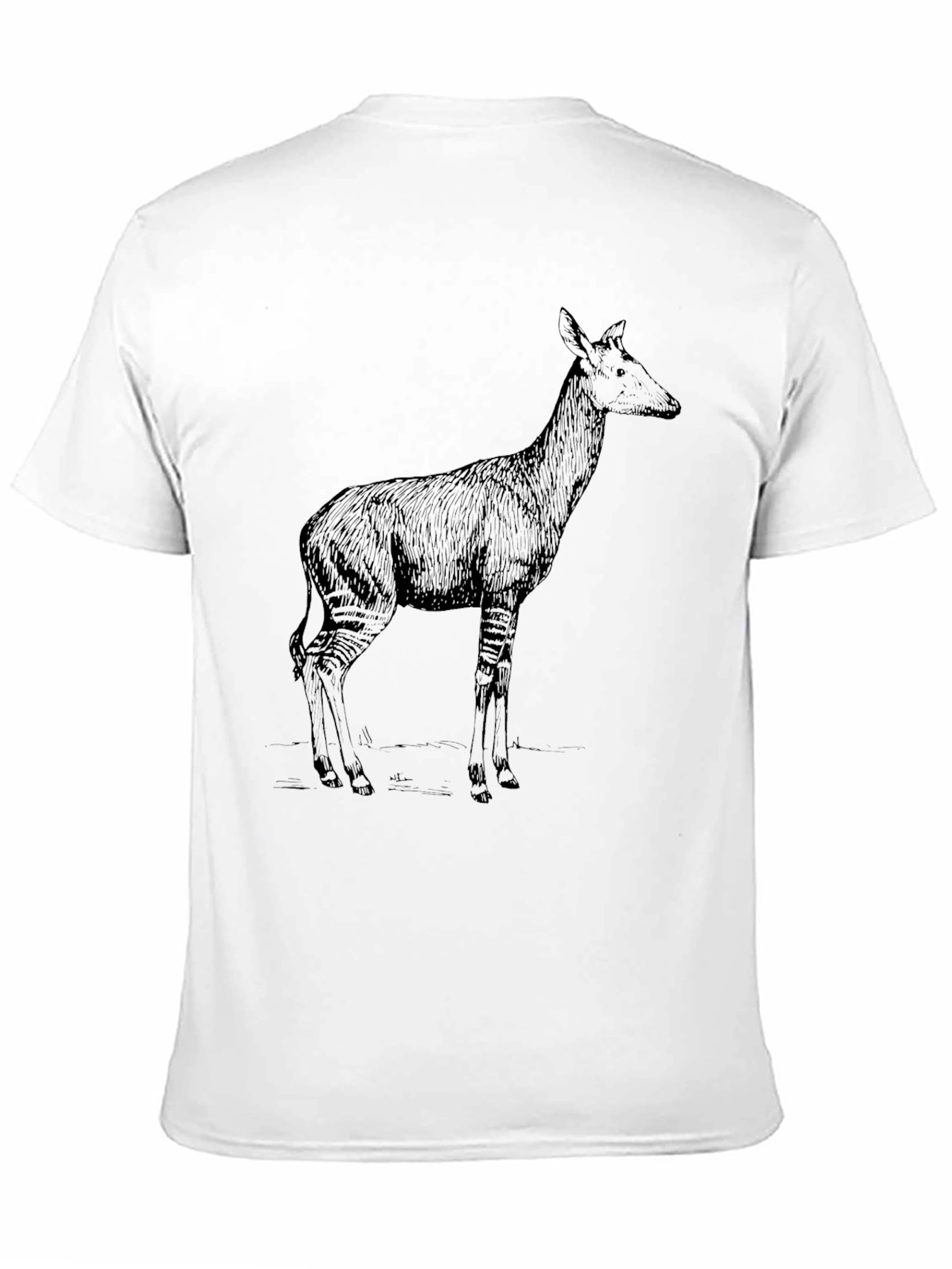 Okapi Graphic Tee - Stylish Animal Print Shirt