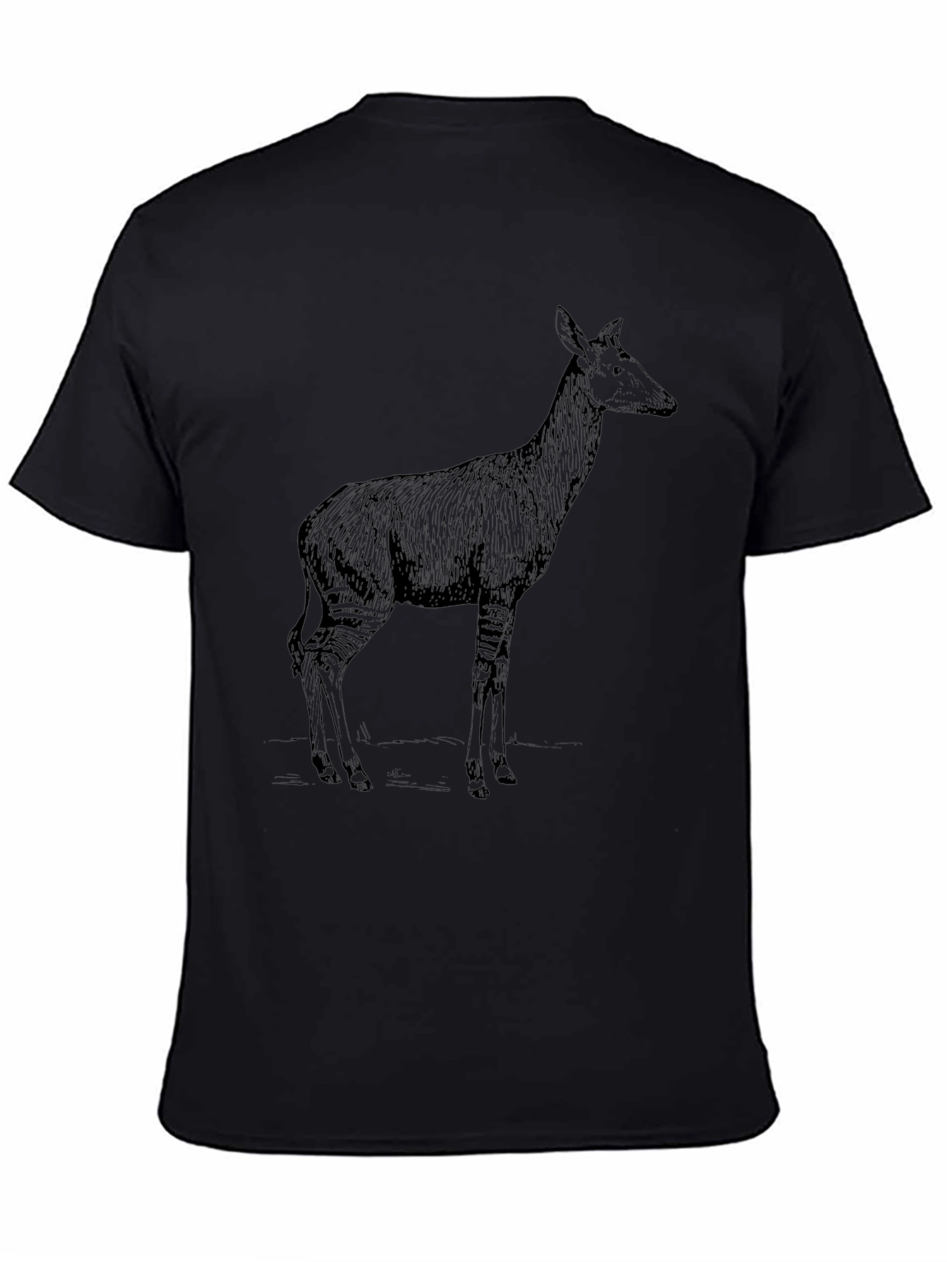 Okapi Graphic Tee - Stylish Animal Print Shirt