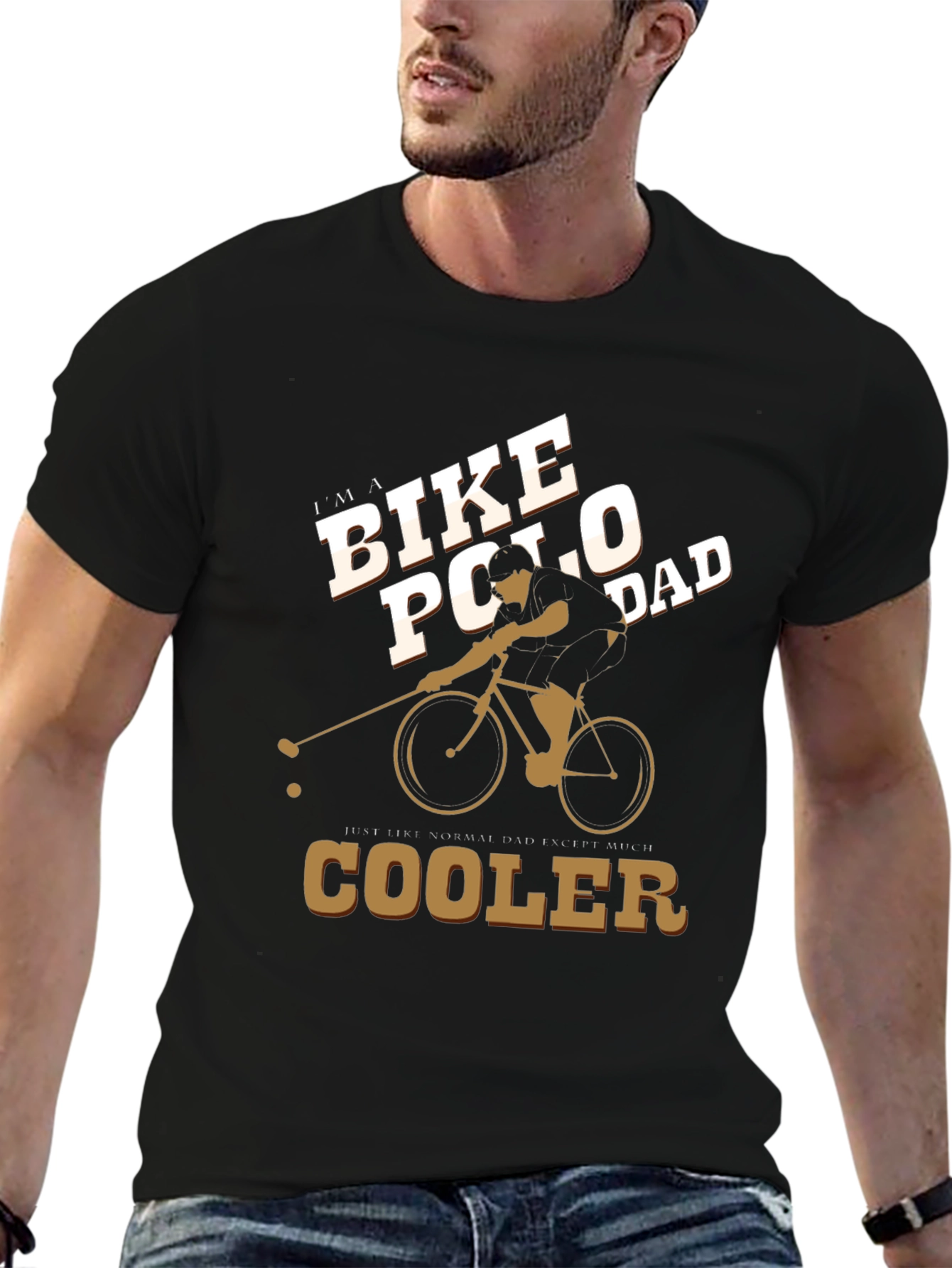 Bike Polo Dad Graphic Tee