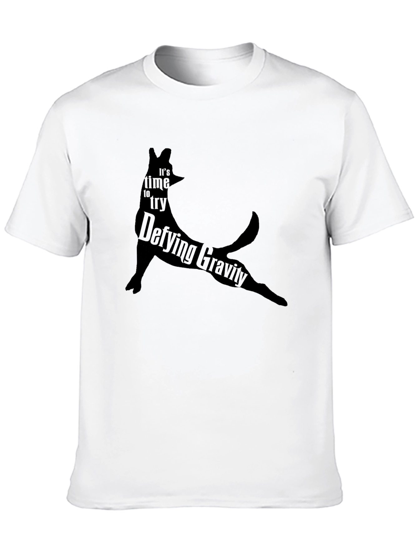 Defying Gravity T-Shirt - Black Dog Silhouette Tee