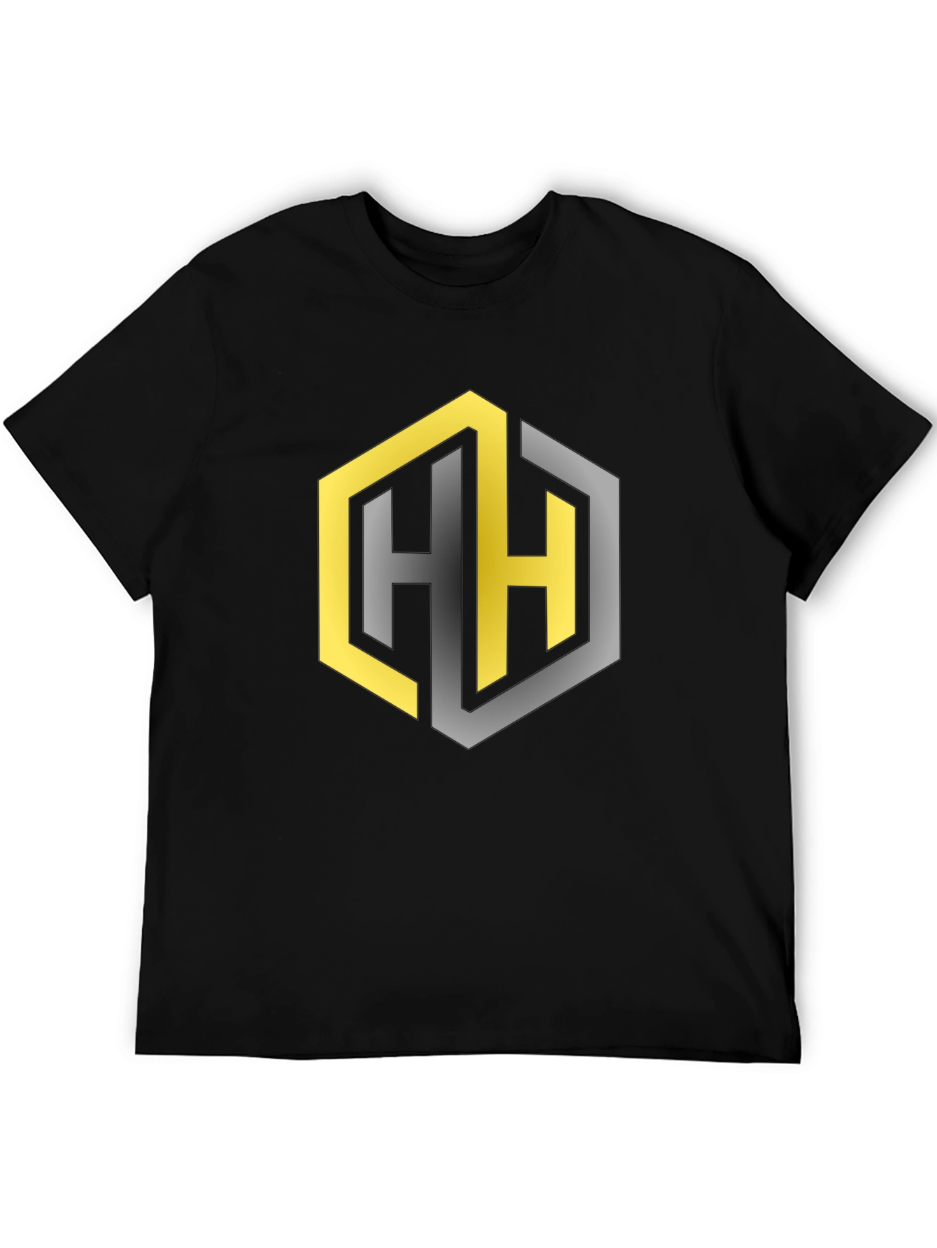 Geometric HH Logo Black T-Shirt