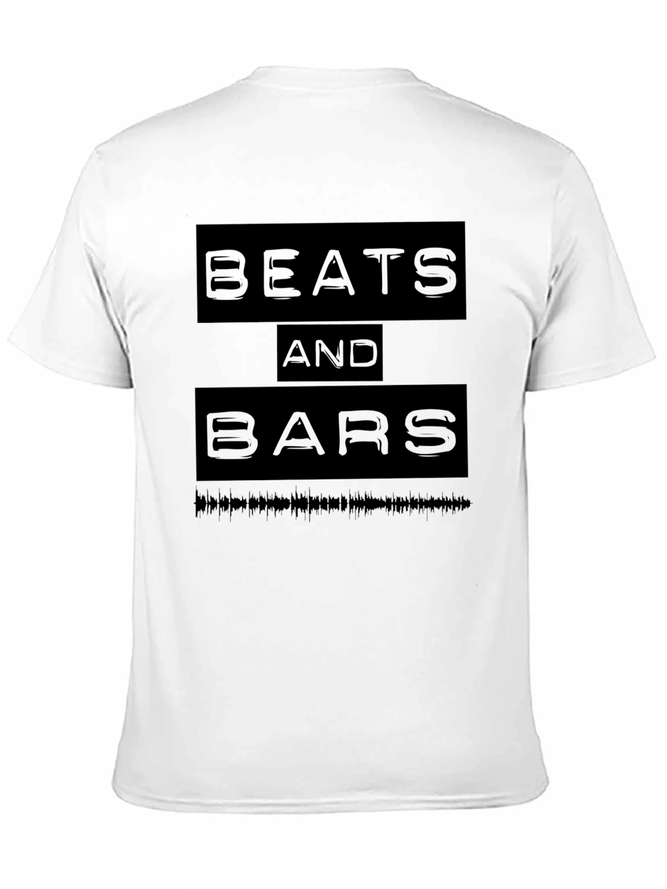Beats and Bars Black Graphic T-Shirt