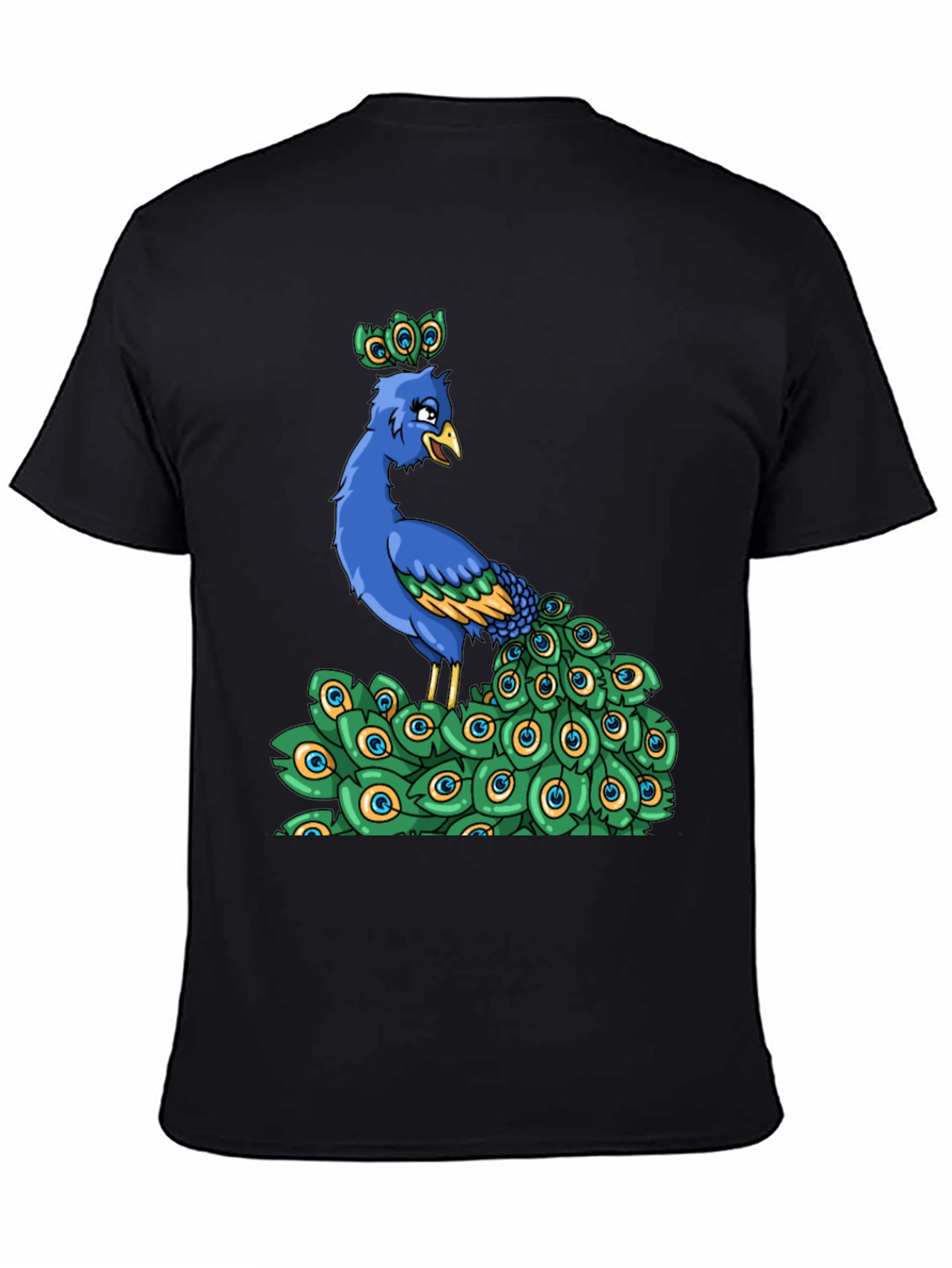 Peacock Cartoon Graphic Tee