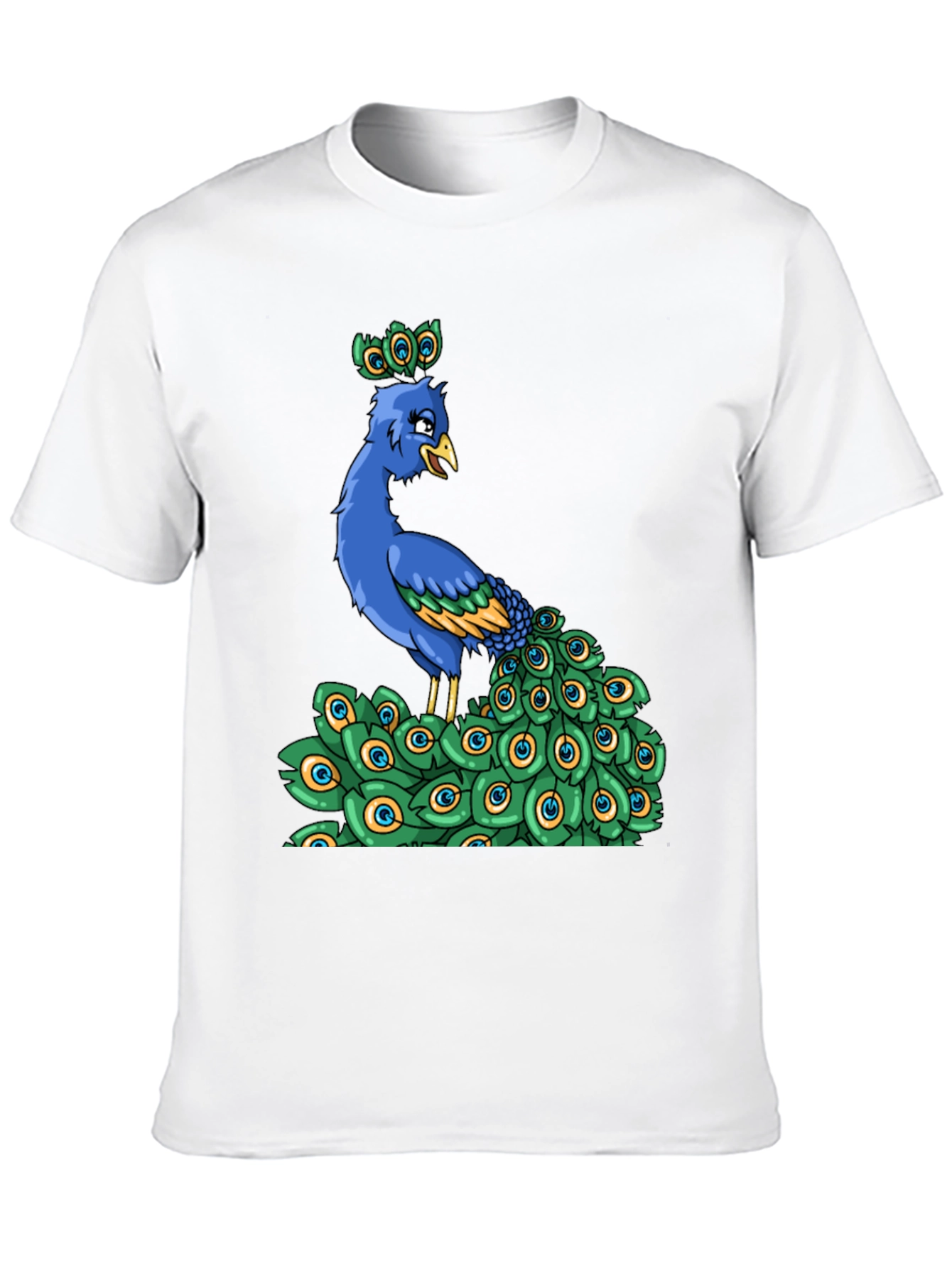 Peacock Cartoon Graphic Tee