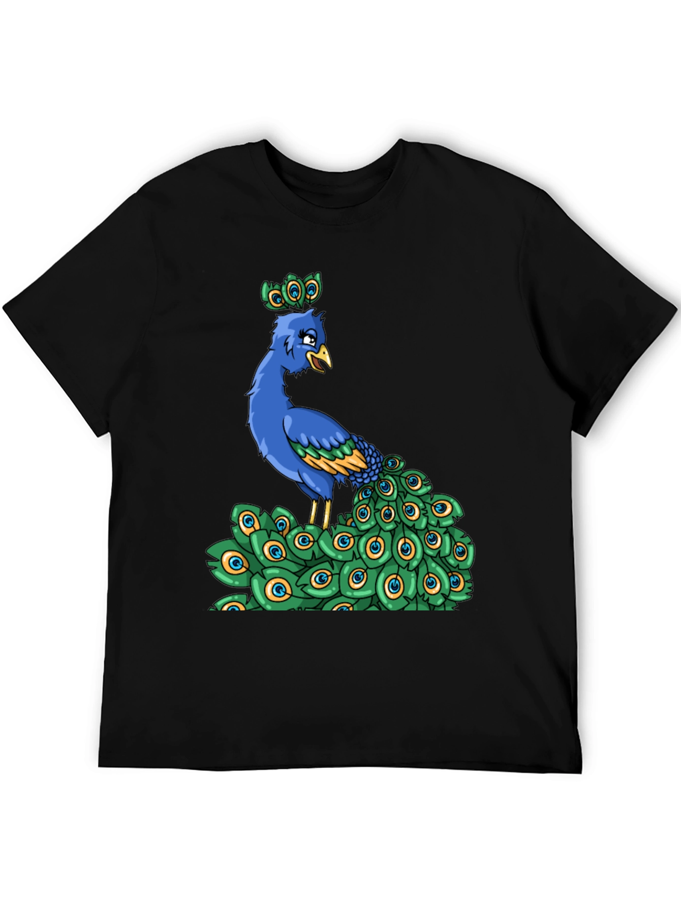 Peacock Cartoon Graphic Tee